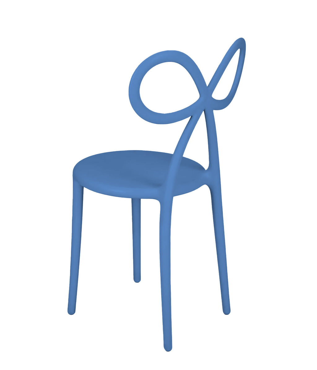 Kids Blue Resin Bow Chair