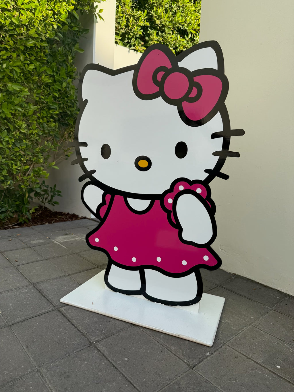 Hot Pink Hello Kitty Wood Cut Out Standee