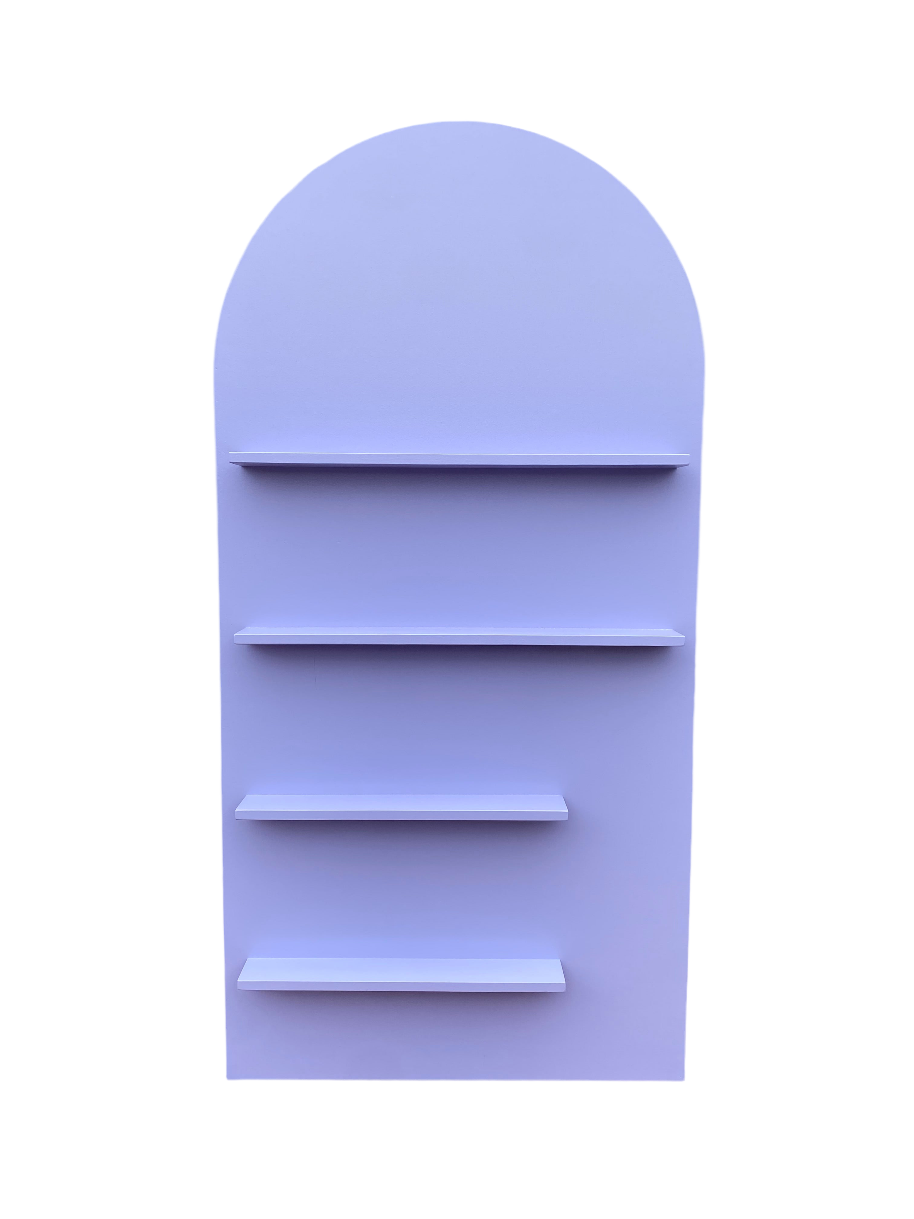 Lavender Arch Shelf Display Wall