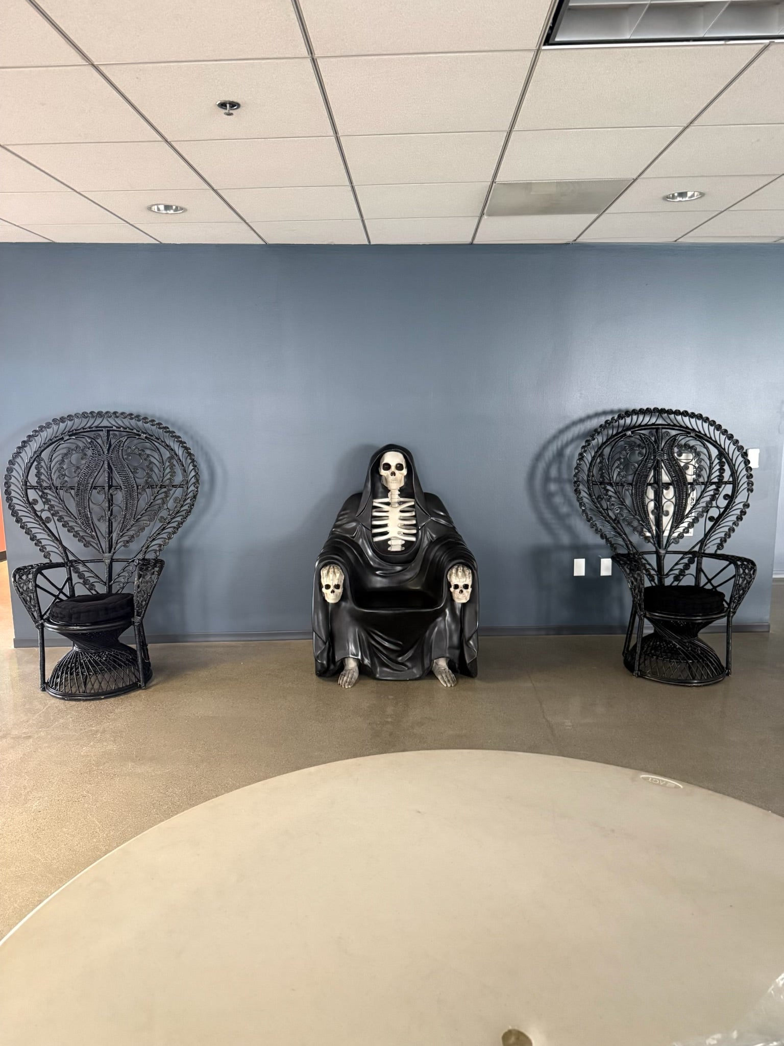 Adult Black Whimsical Peacock Chair