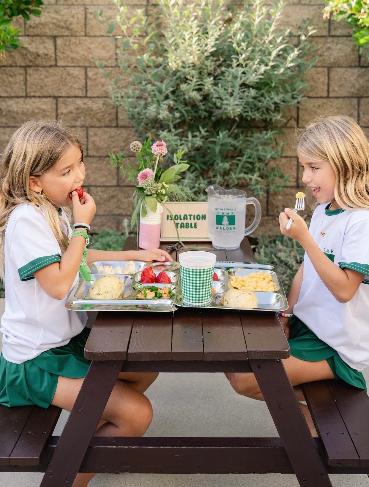 Kids Brown Picnic Table