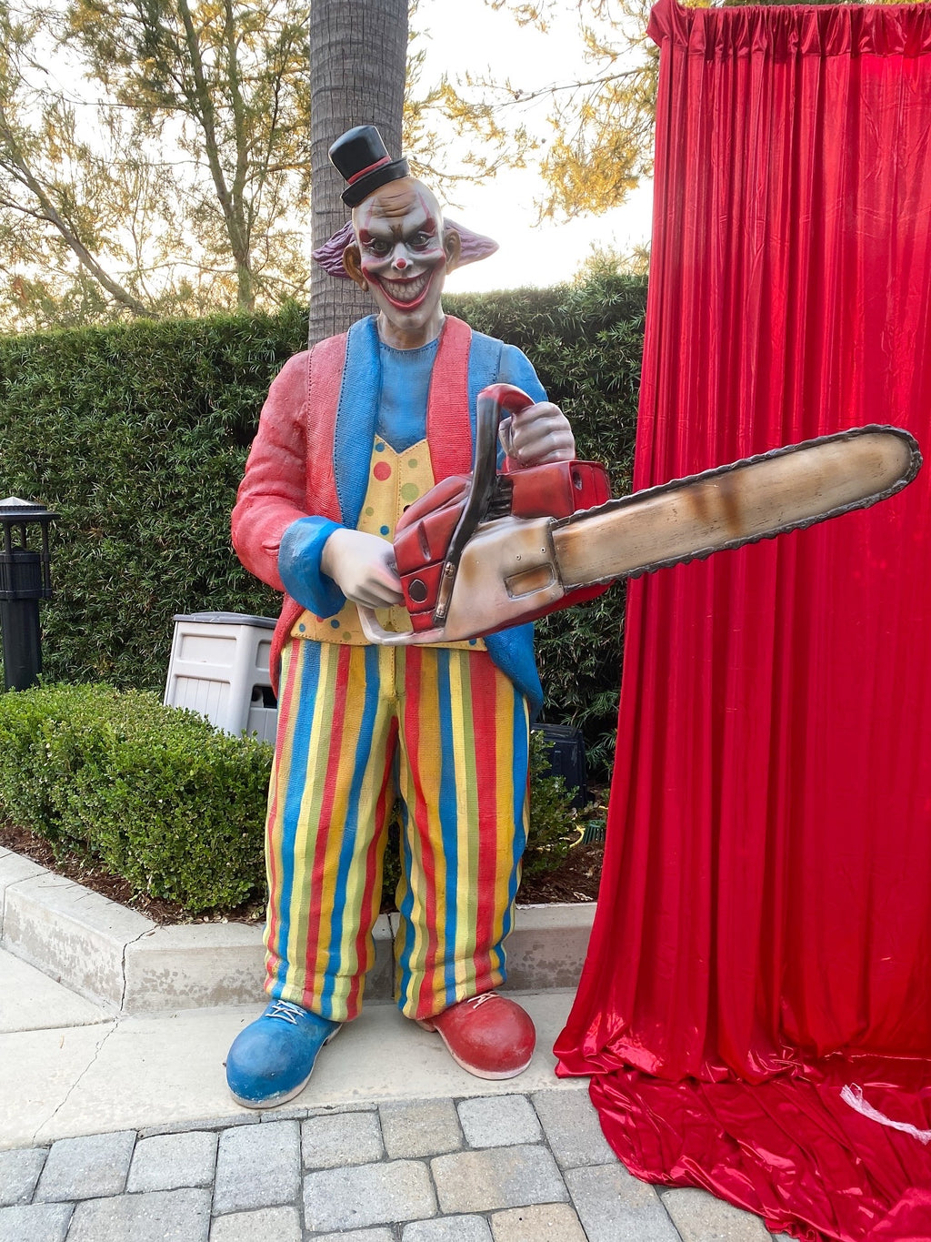 Scary Clown With Chainsaw