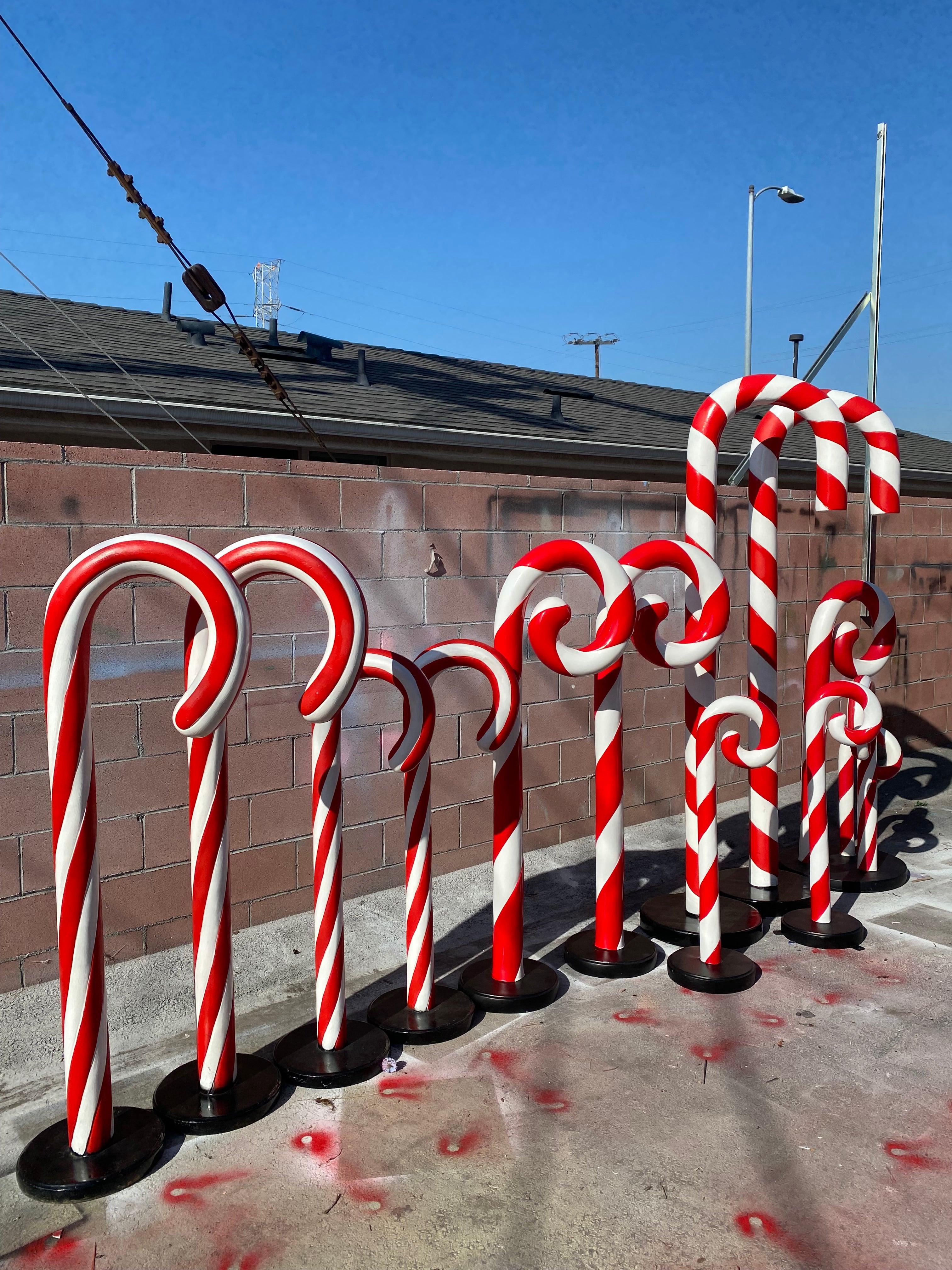 Giant Red & White Candy Cane