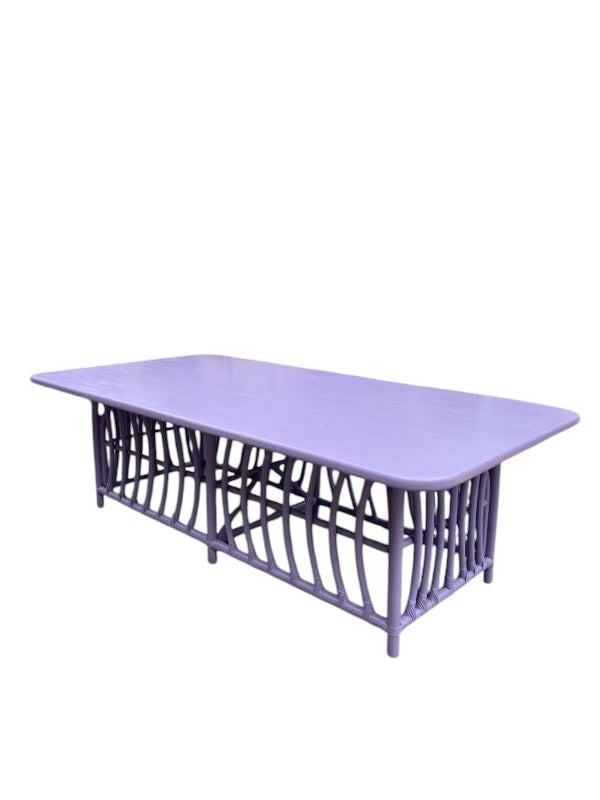 Kids Lavender Rattan Rectangular Table