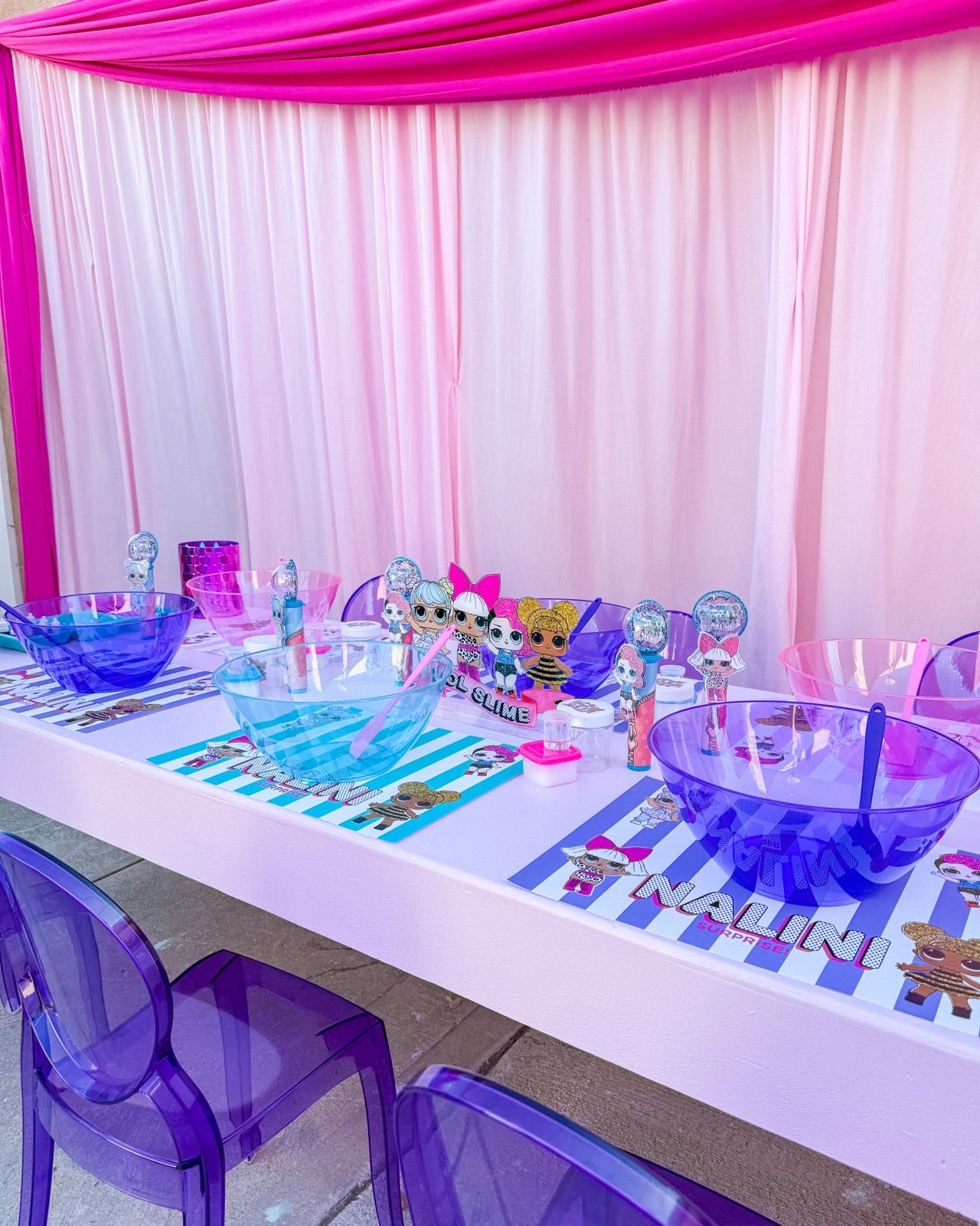 Kids Purple Armless Ghost Chair