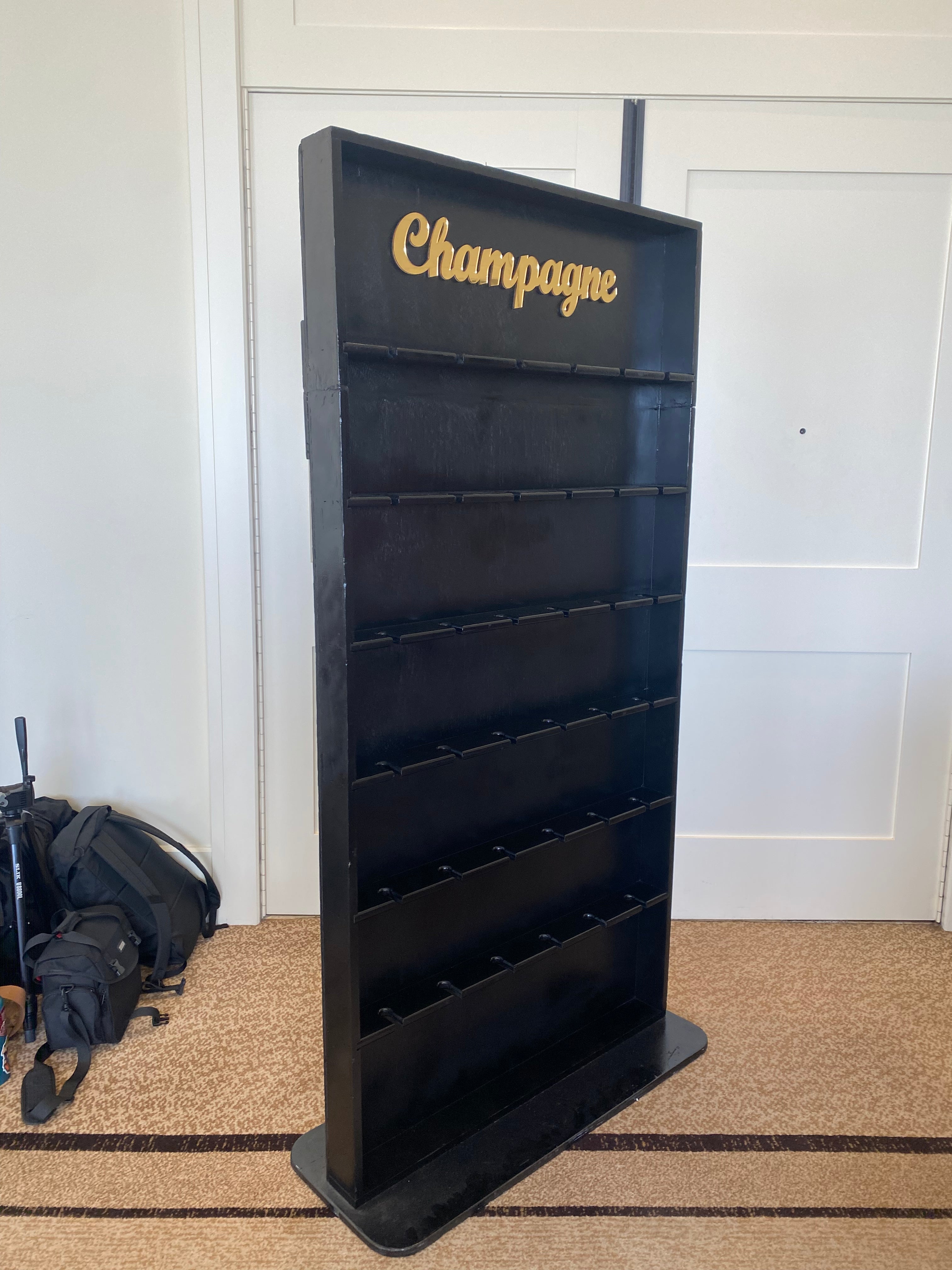 Black Champagne Wall