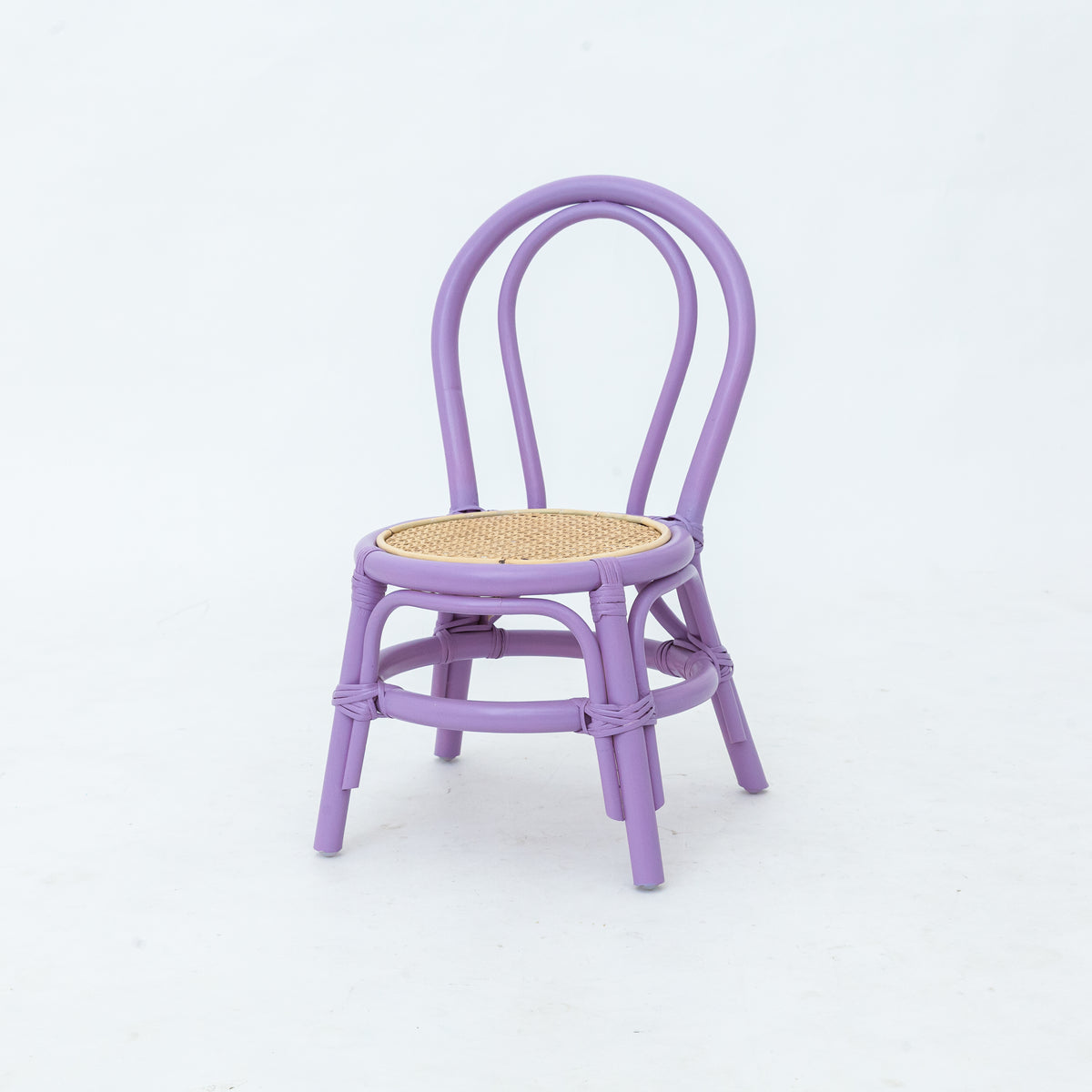 Kids Lavender Rattan Chair