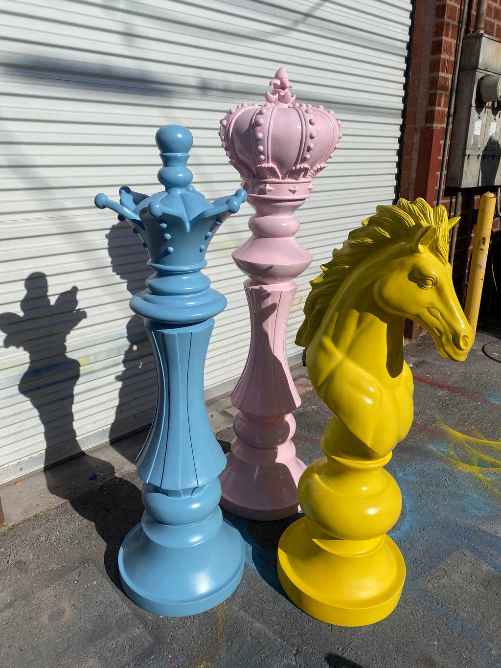 3 Piece Giant Chess Piece Set