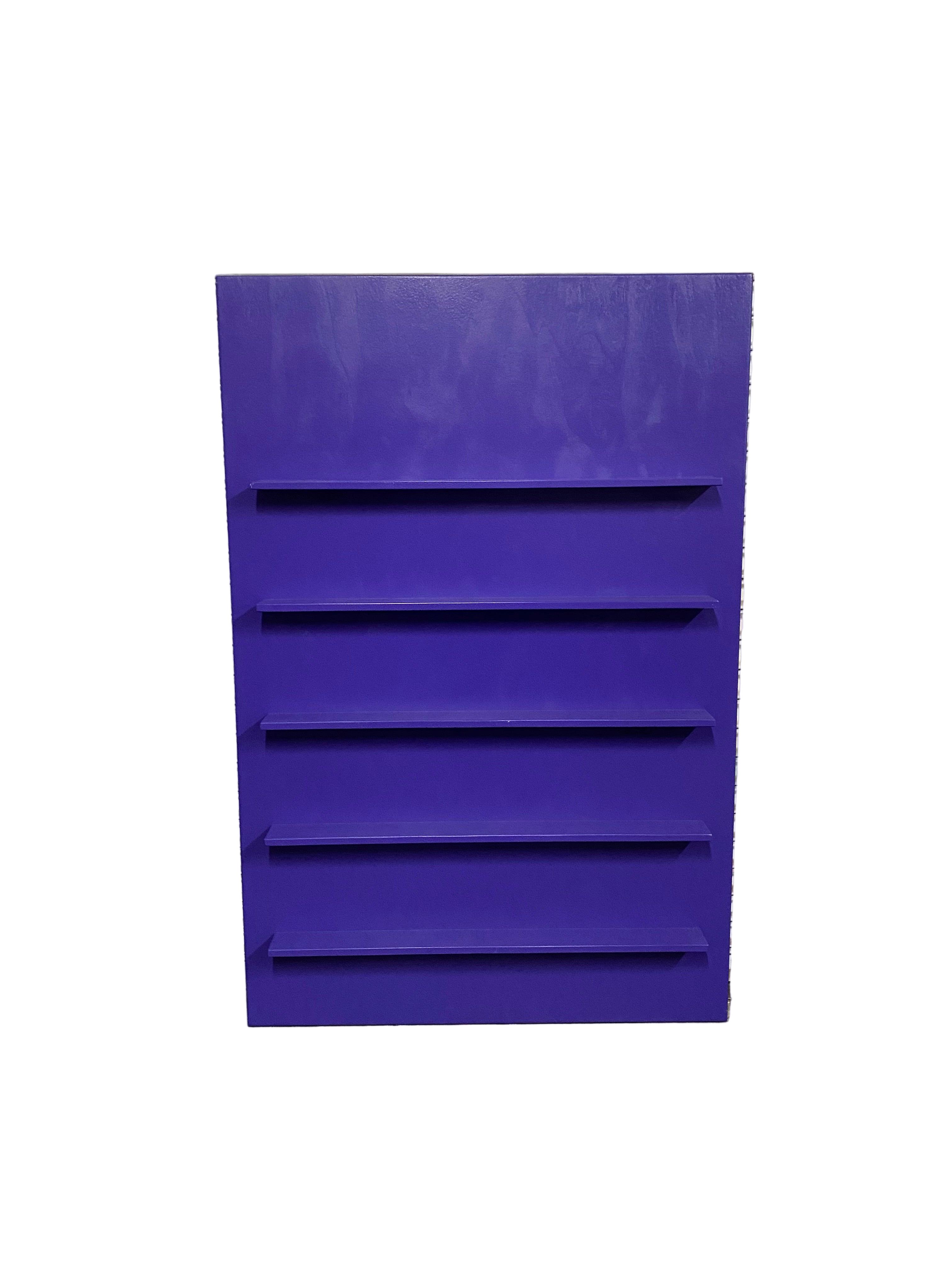 Purple Square Shelf Display Wall