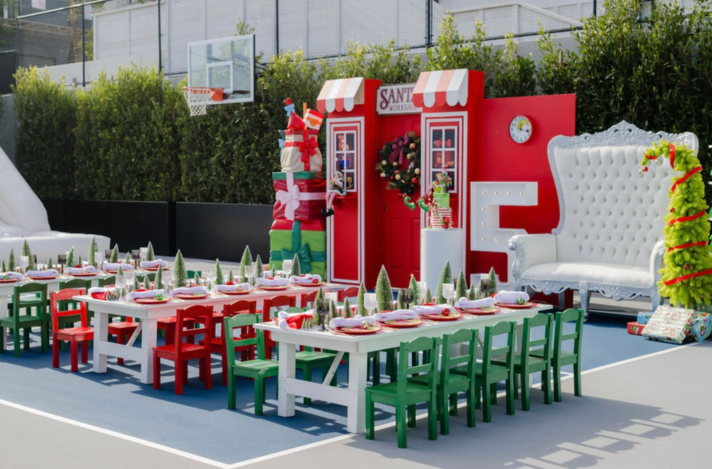 Kids White Farm Table