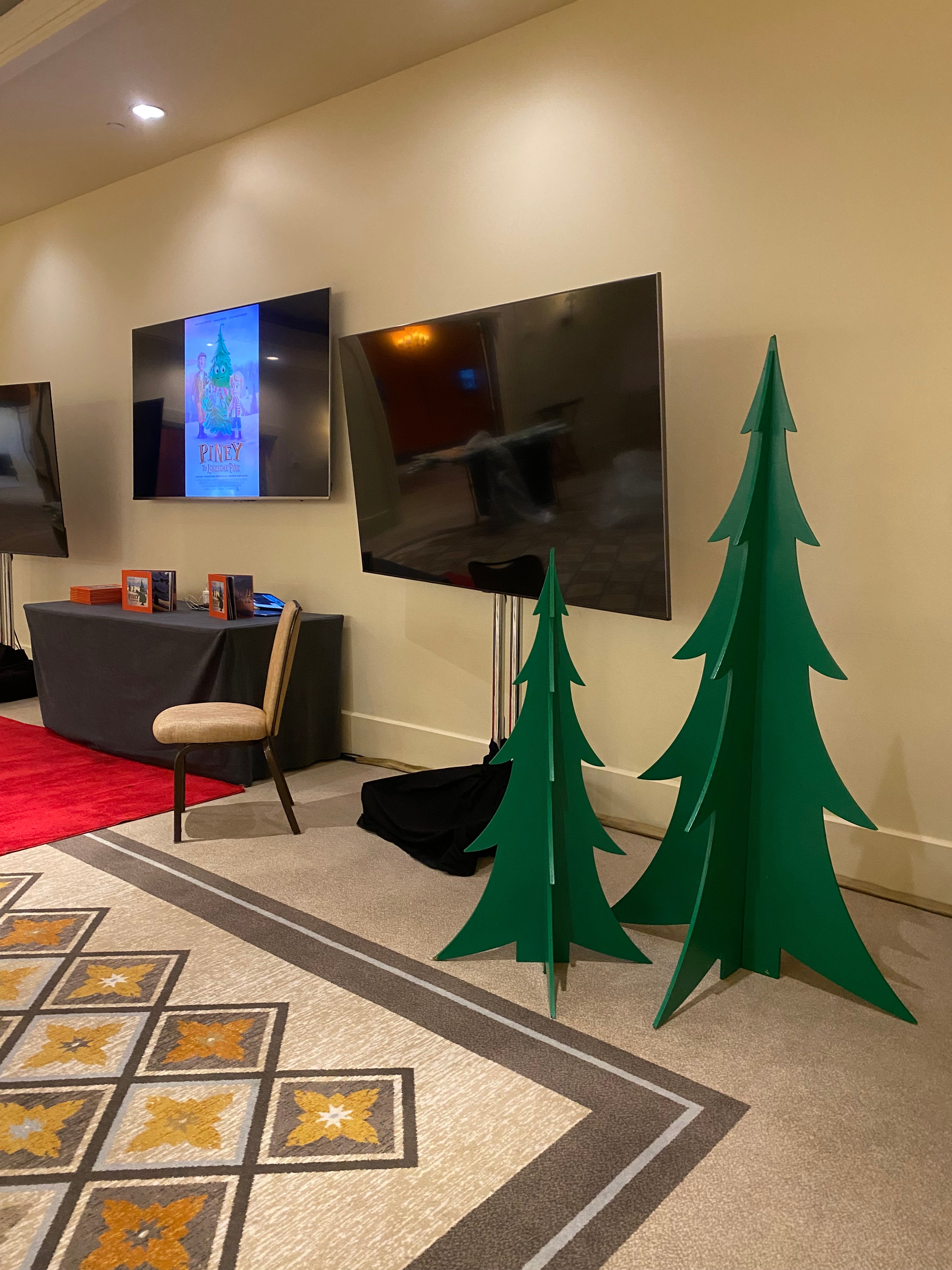 4 Foot Green Christmas Wood Tree