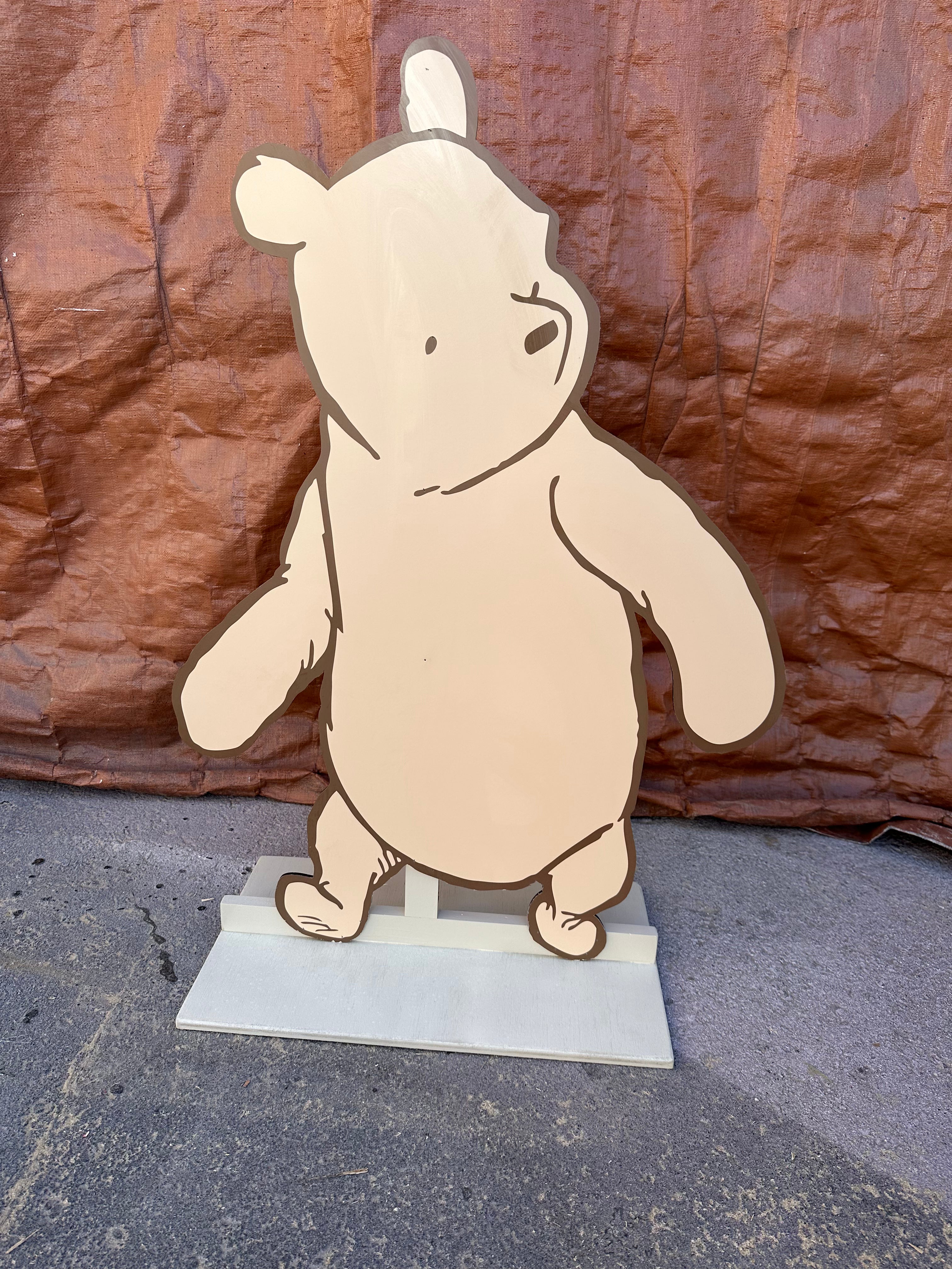 Classic Pooh Bear Wood Cut Out Standee