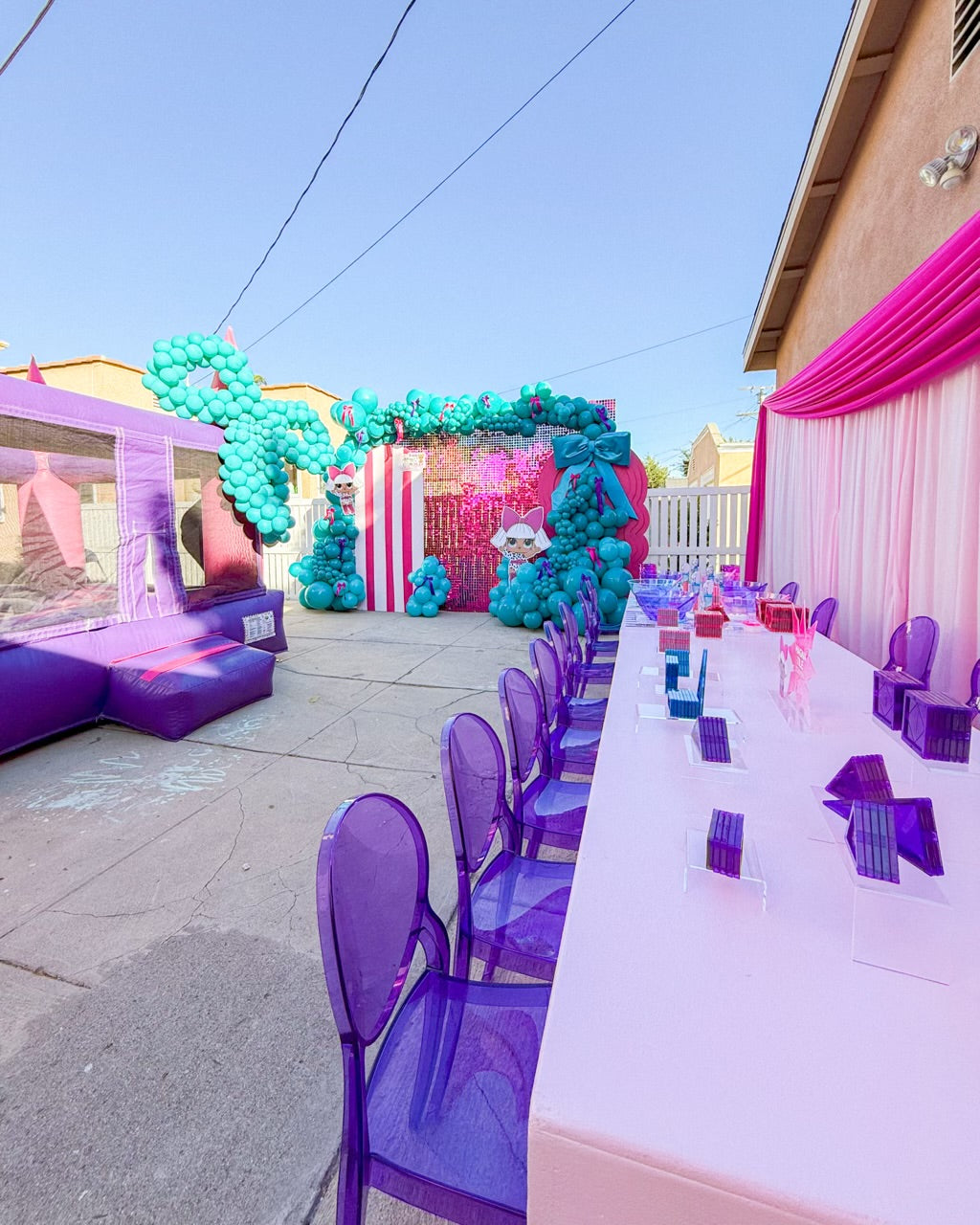 Kids Purple Armless Ghost Chair