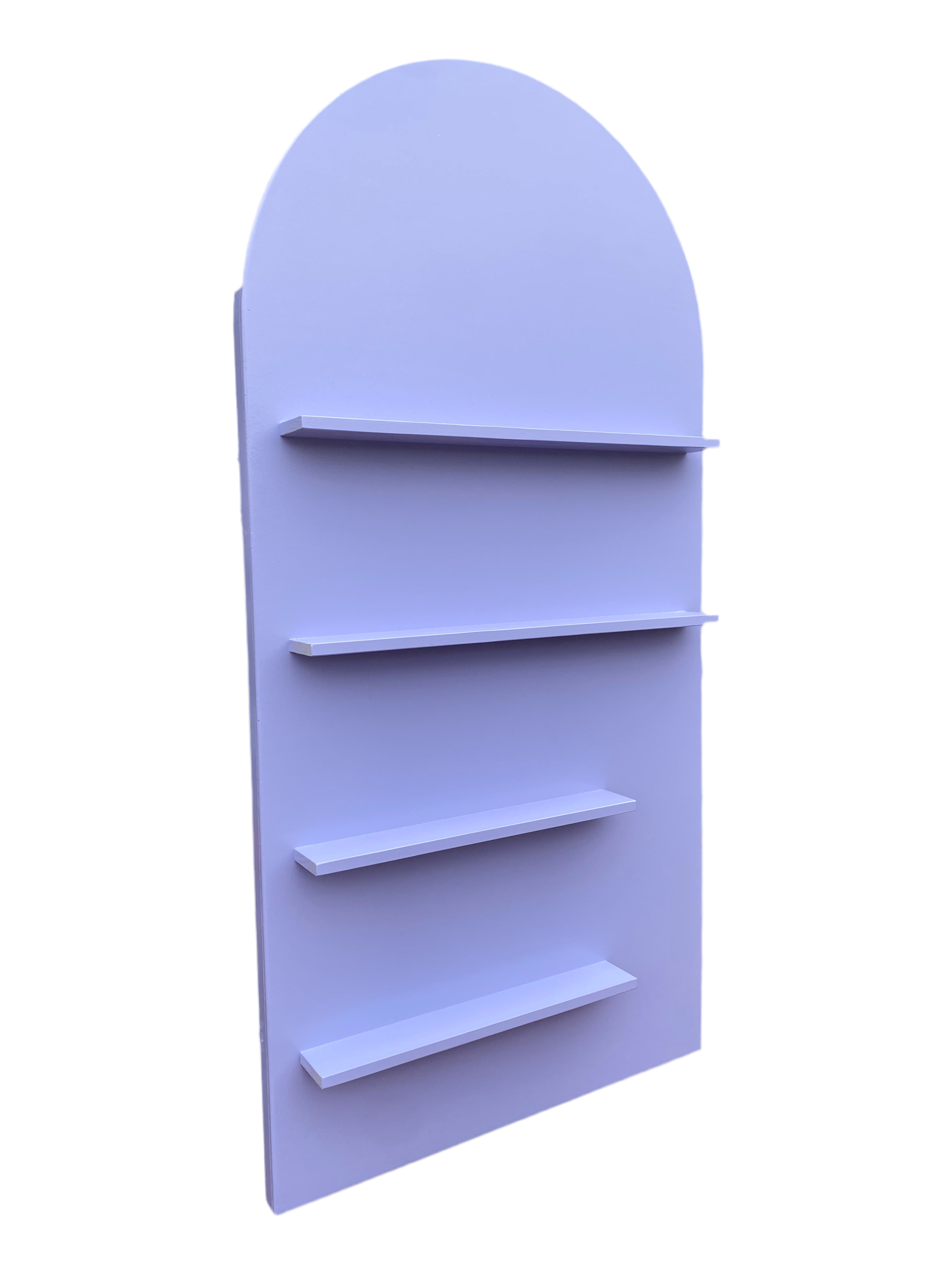 Lavender Arch Shelf Display Wall