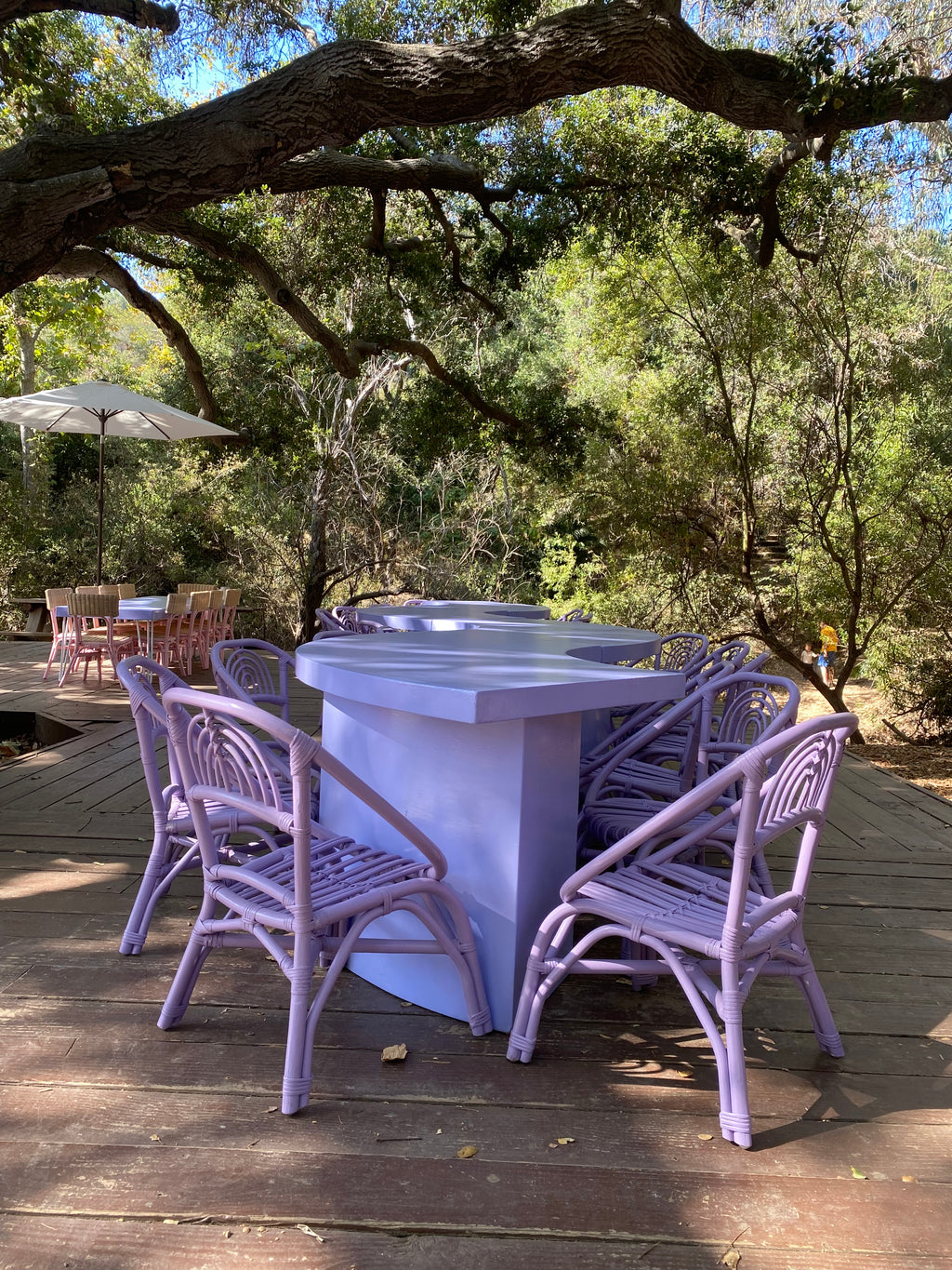 Kids Lavender Serpentine Table