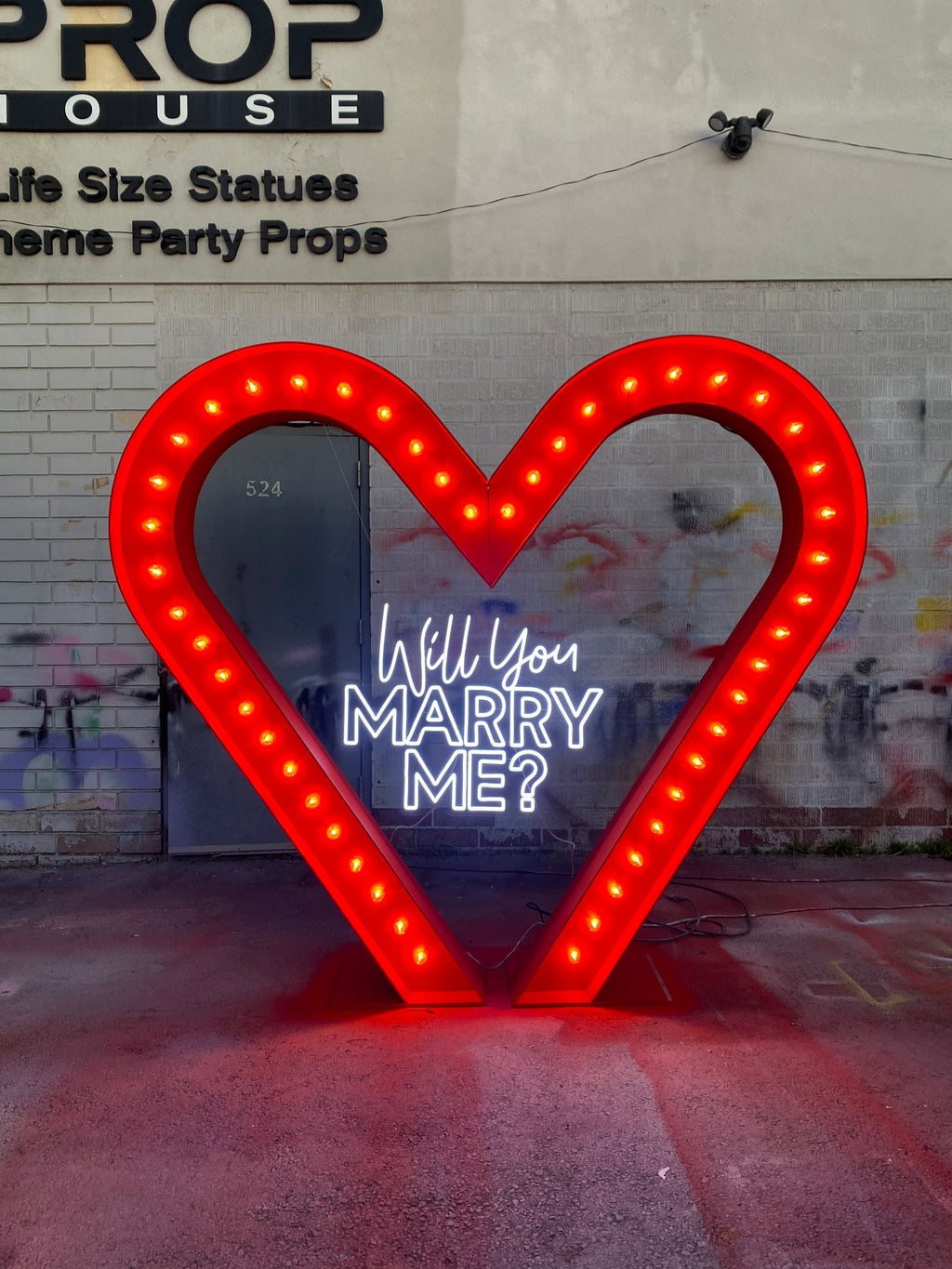 Red LED Heart