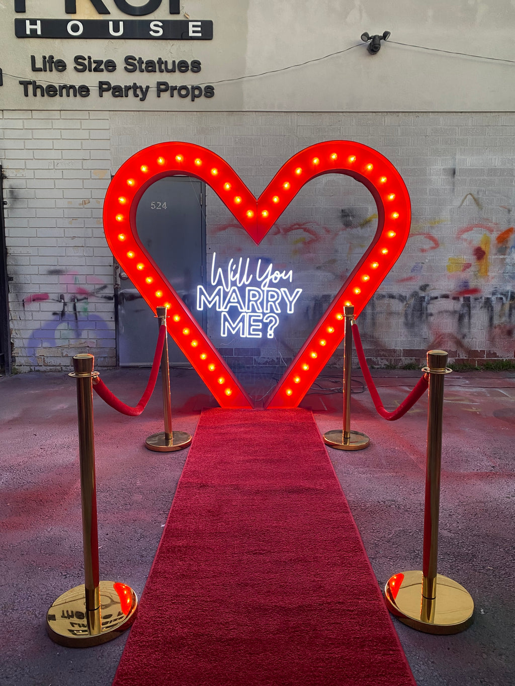 Red LED Heart