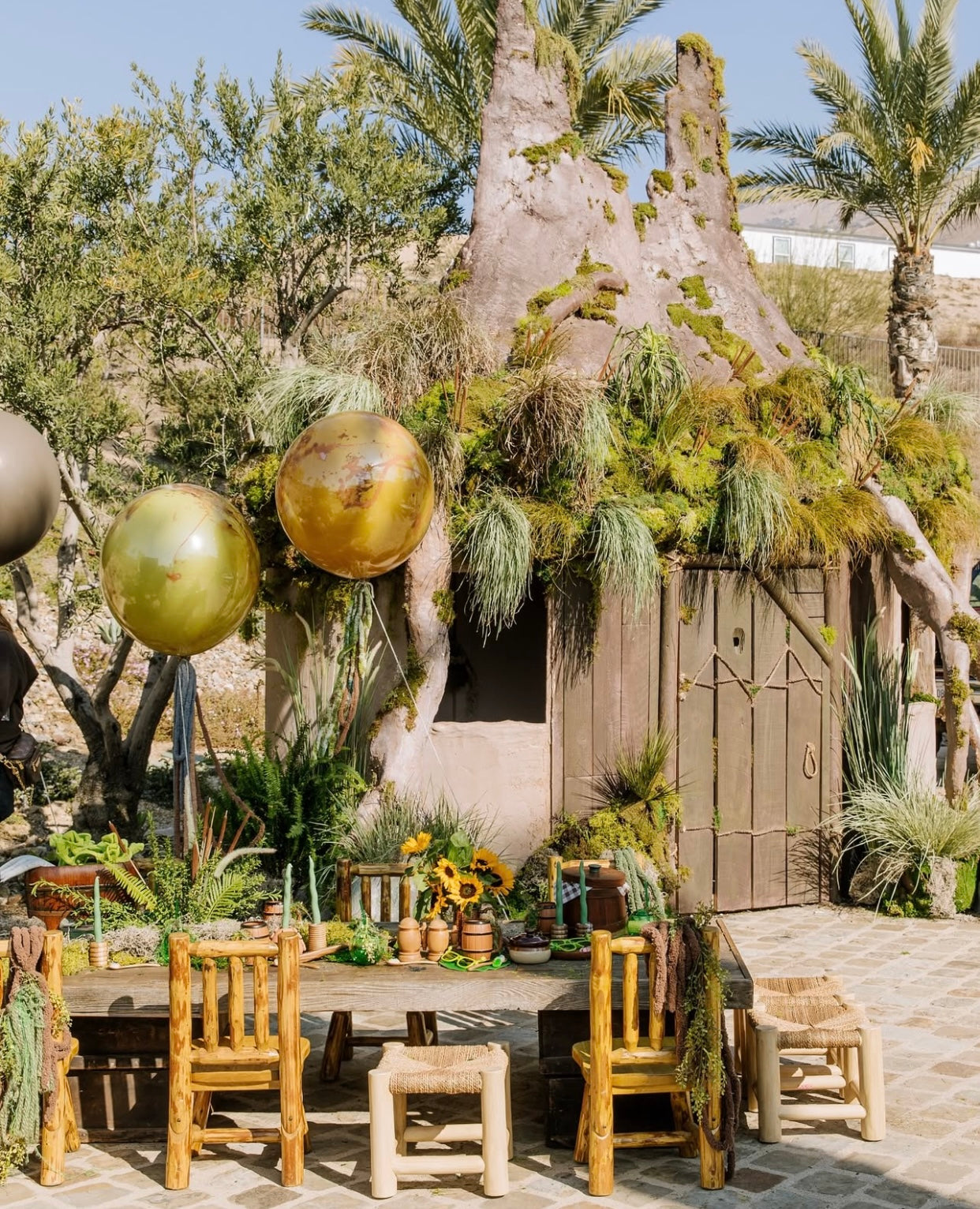 Kids Brown Wood Sticks Chair