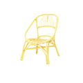 Kids Yellow Rattan Rainbow Chair