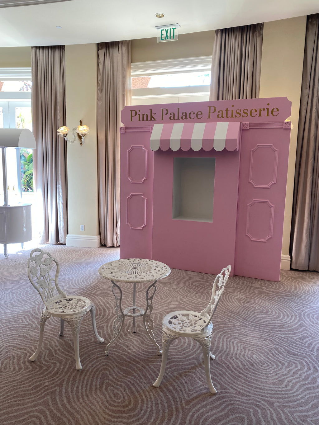 Light Pink Store Front With Custom Signage