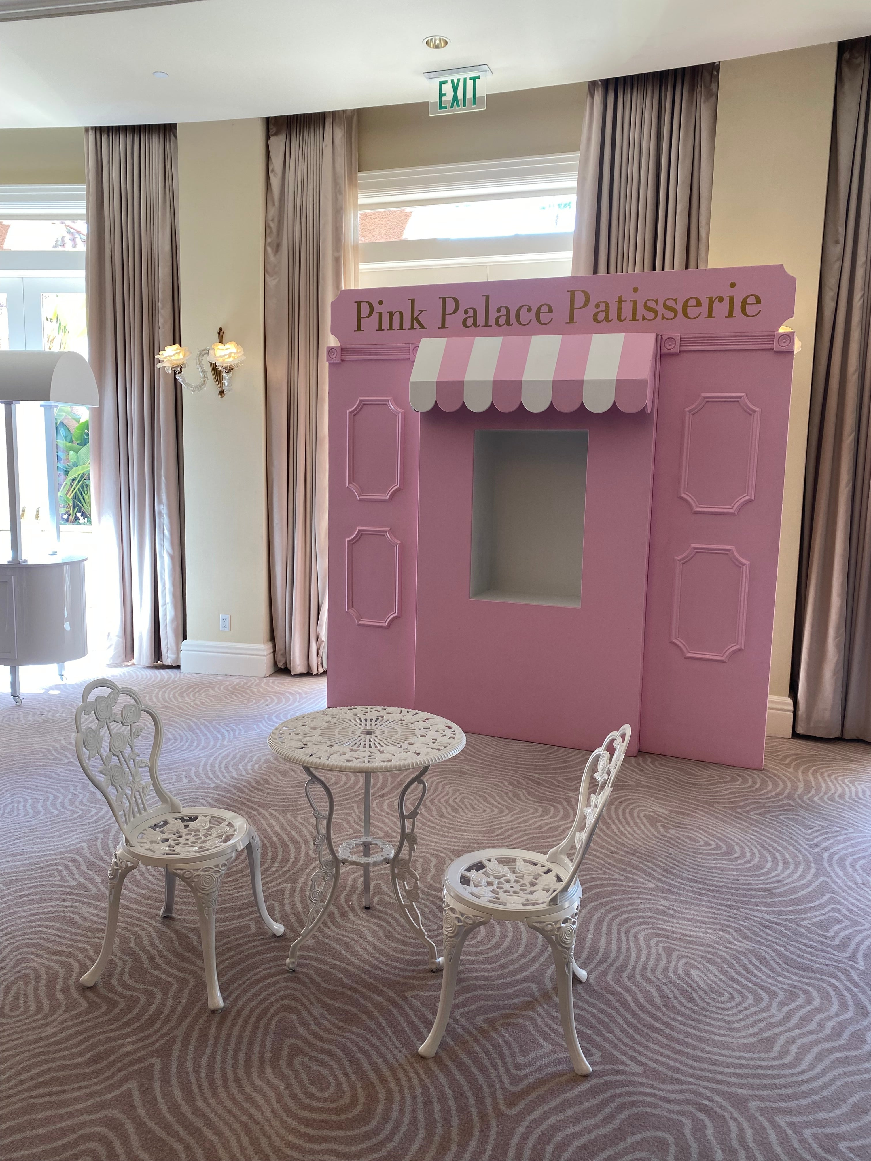Light Pink Store Front With Custom Signage