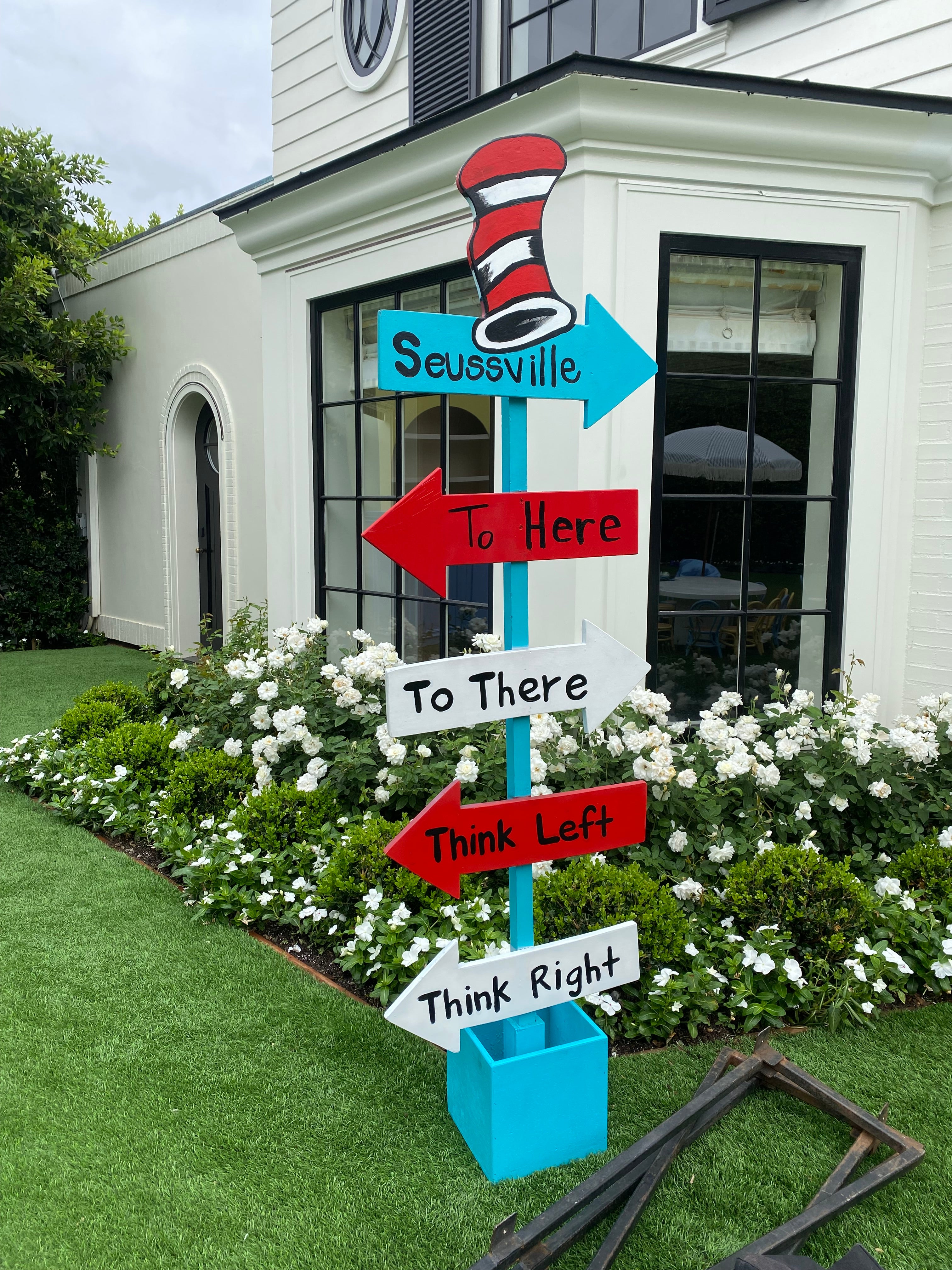 The Cat In The Hat Directional Sign