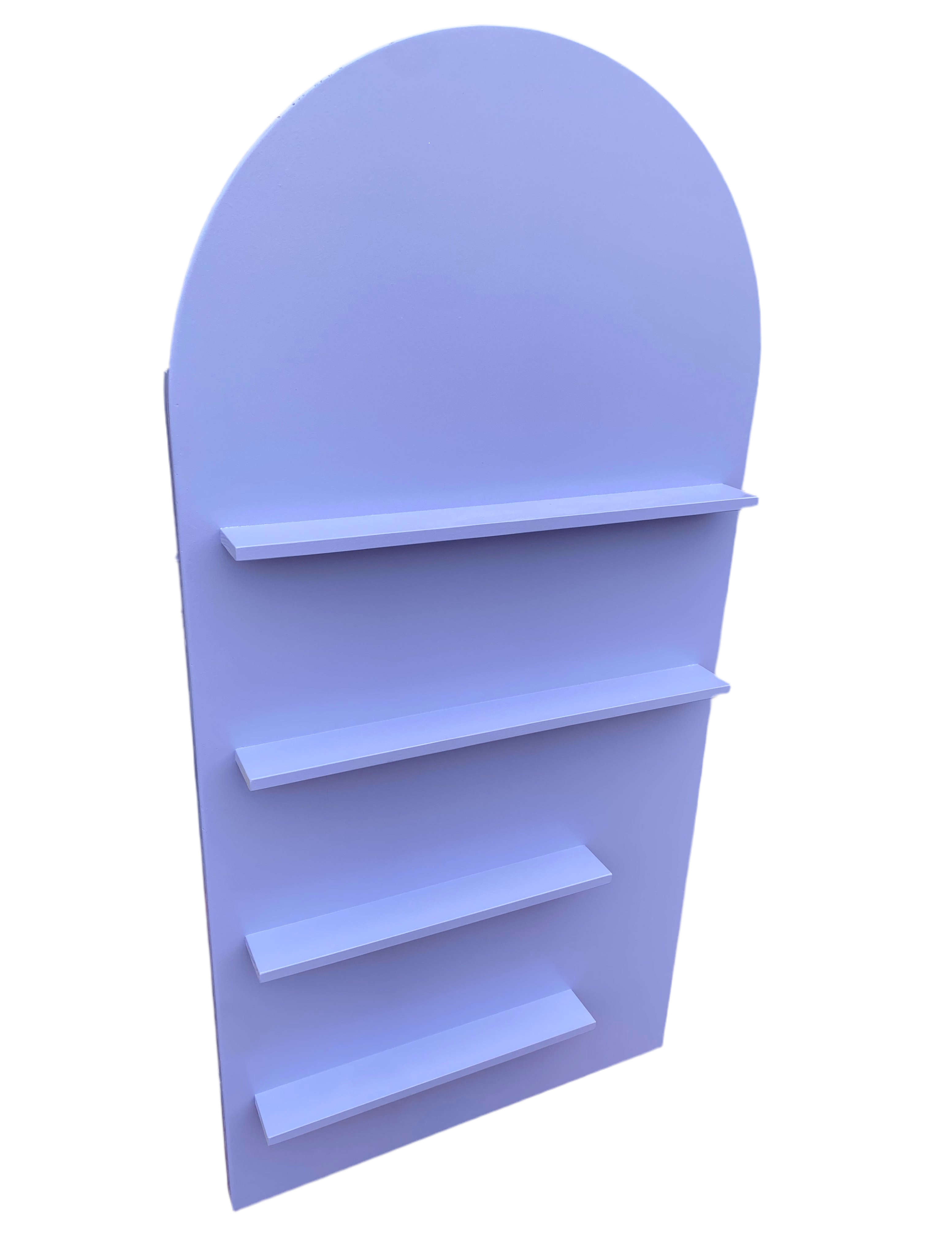 Lavender Arch Shelf Display Wall