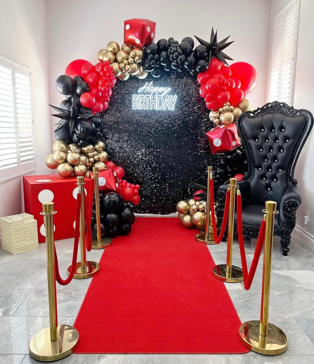 Adult Black Royal Throne Chair