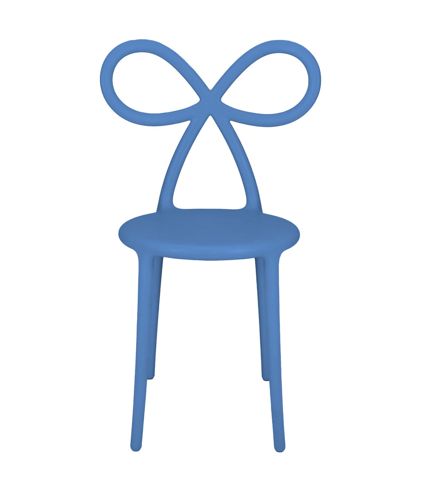 Kids Blue Resin Bow Chair