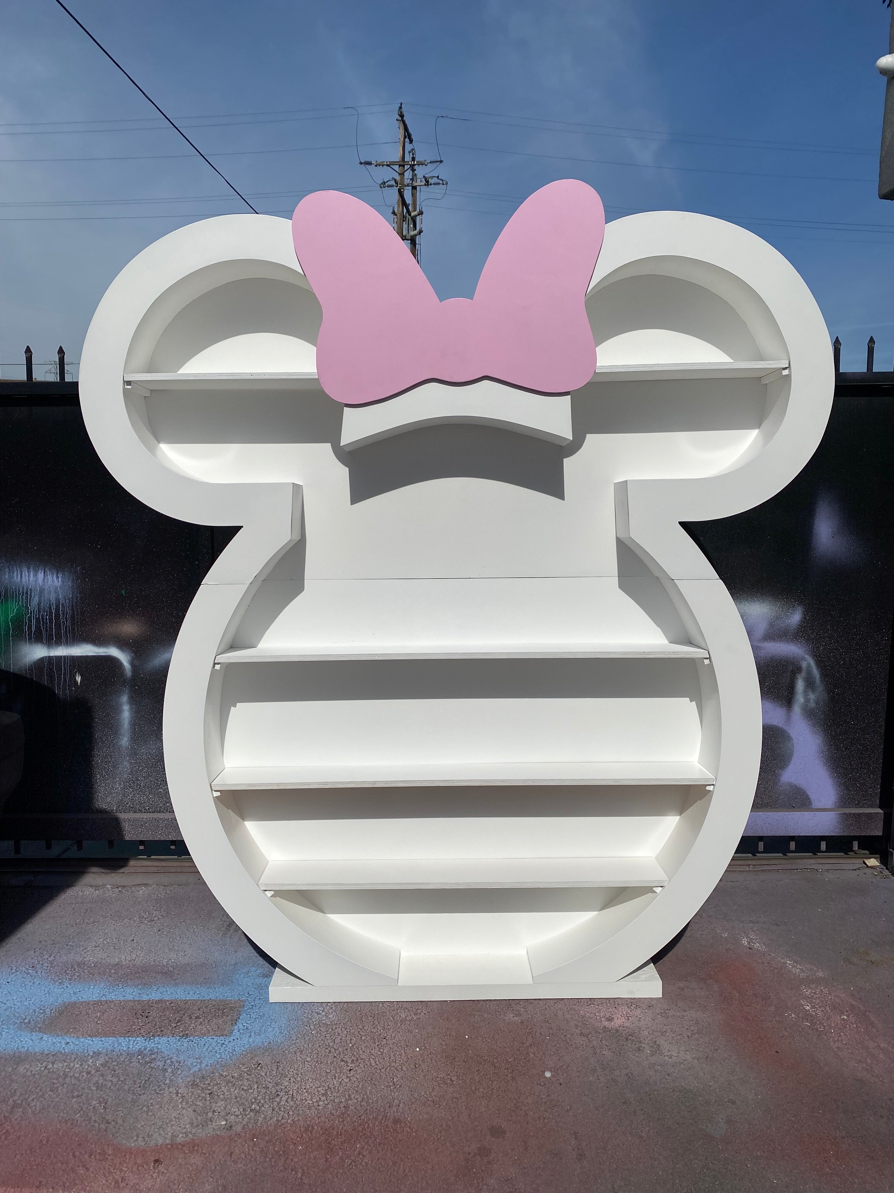 3D Minnie Mouse Shelf Display Wall