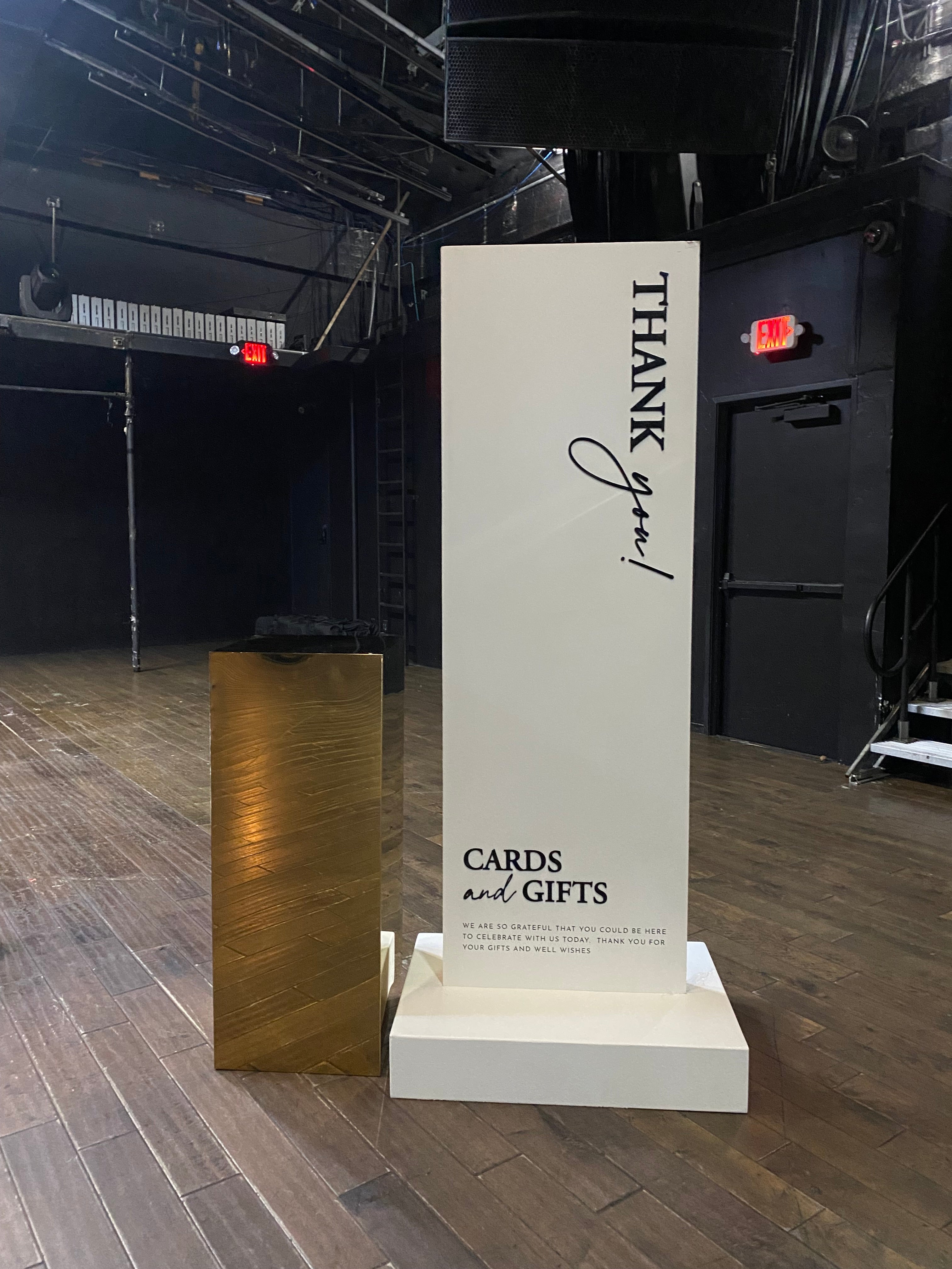 Thank You Cards & Gifts Sign