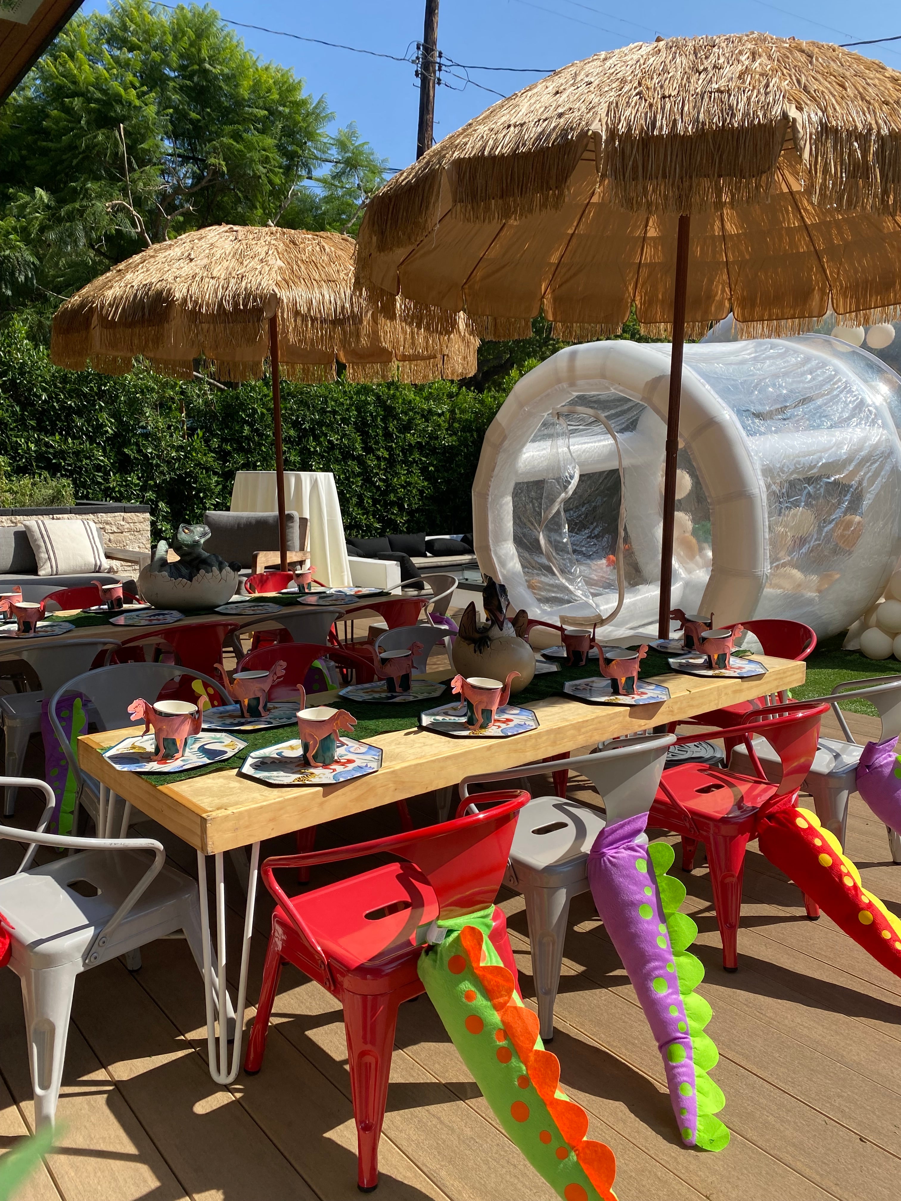 Kids Red Metal Chair