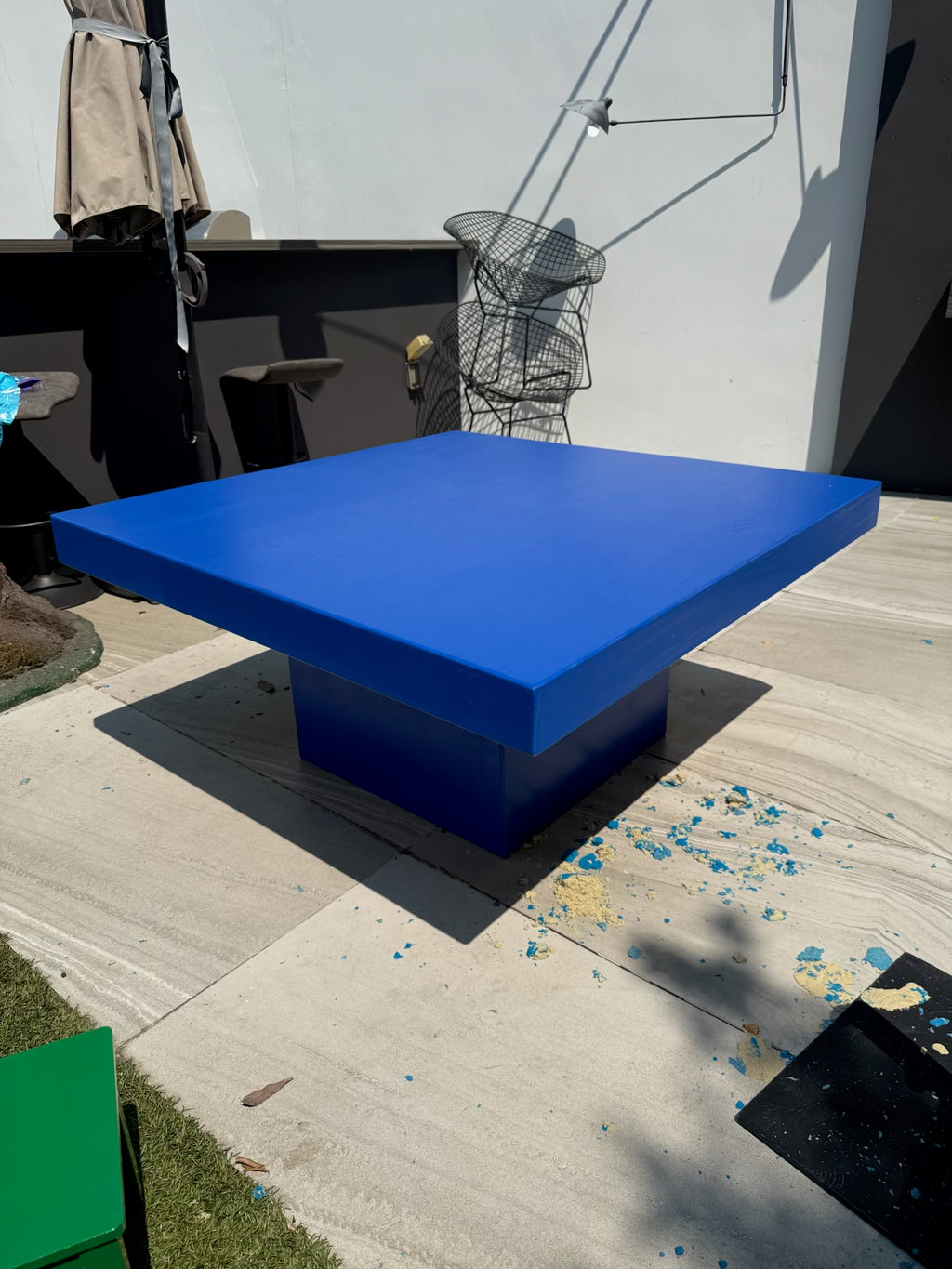 Kids Blue Square Table