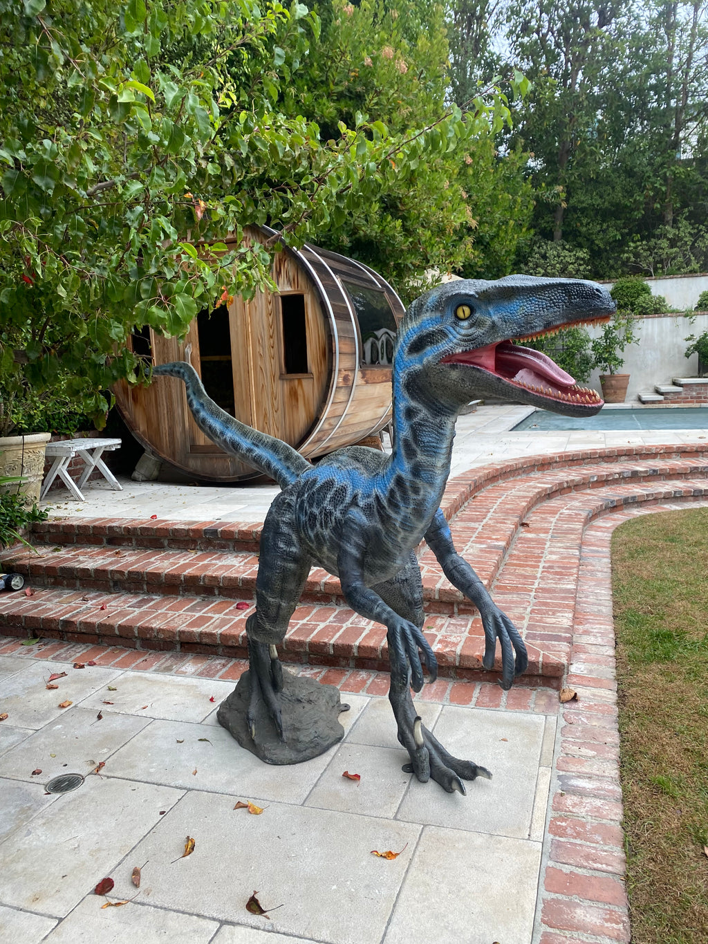 Blue Velociraptor Dinosaur