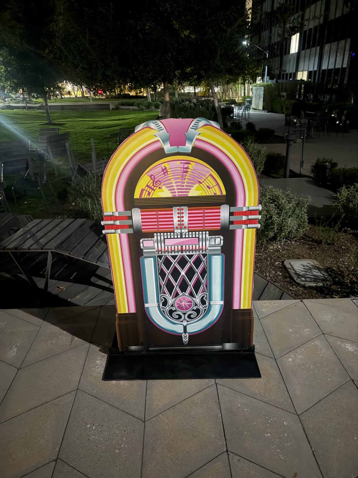 Juke Box Wood Cut Out Standee