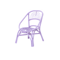 Kids Lavender Rattan Rainbow Chair