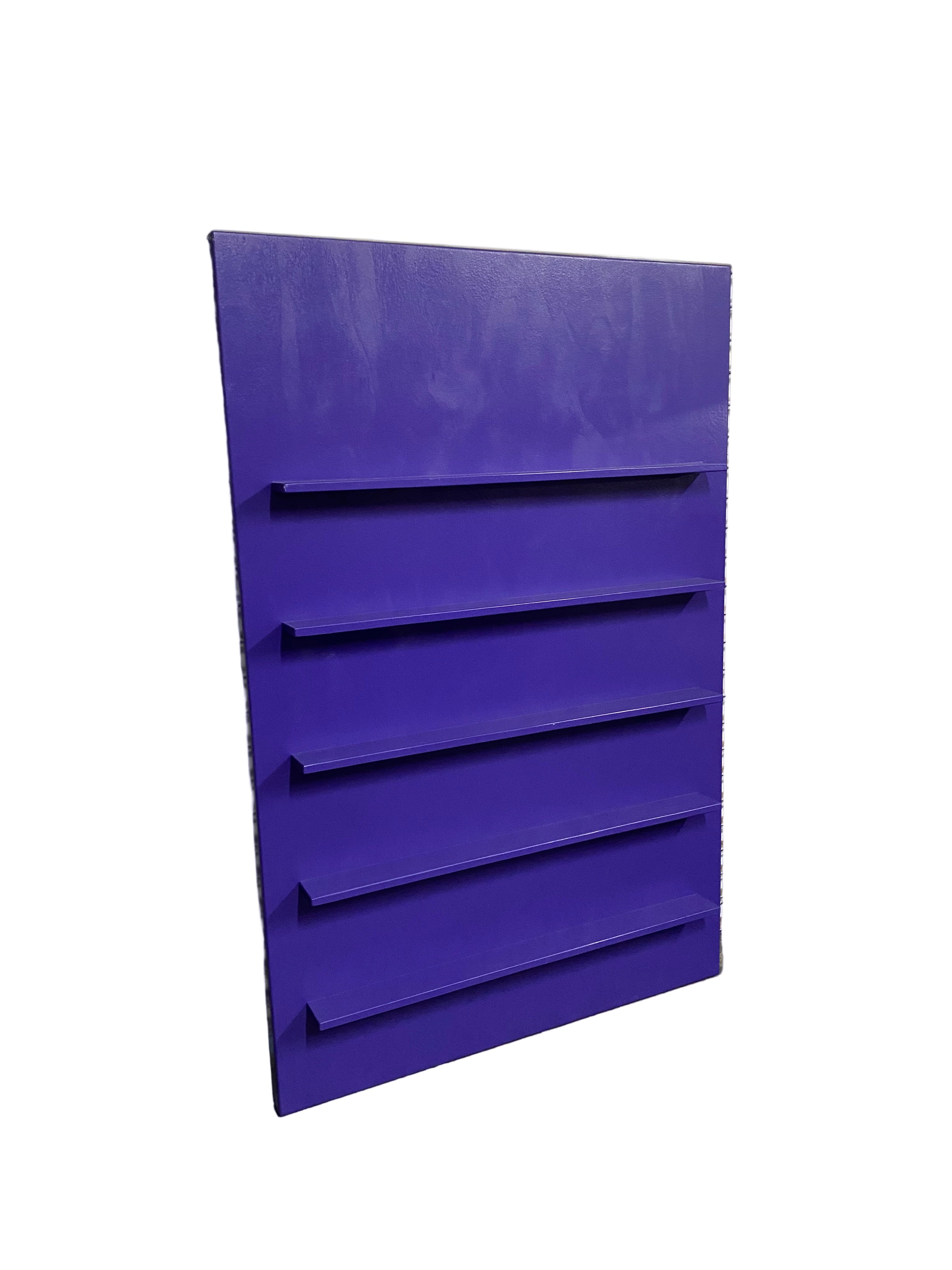 Purple Square Shelf Display Wall