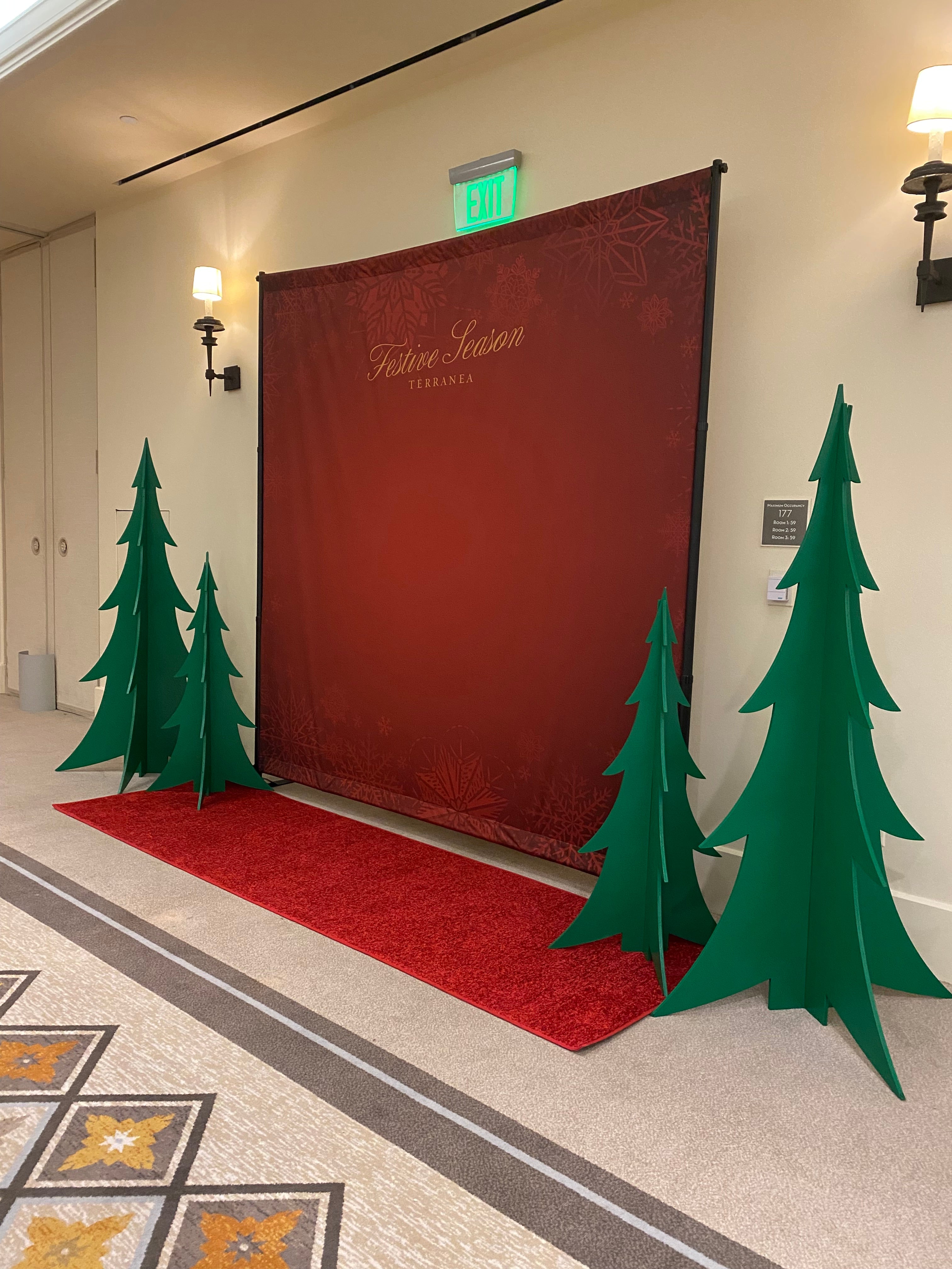 4 Foot Green Christmas Wood Tree