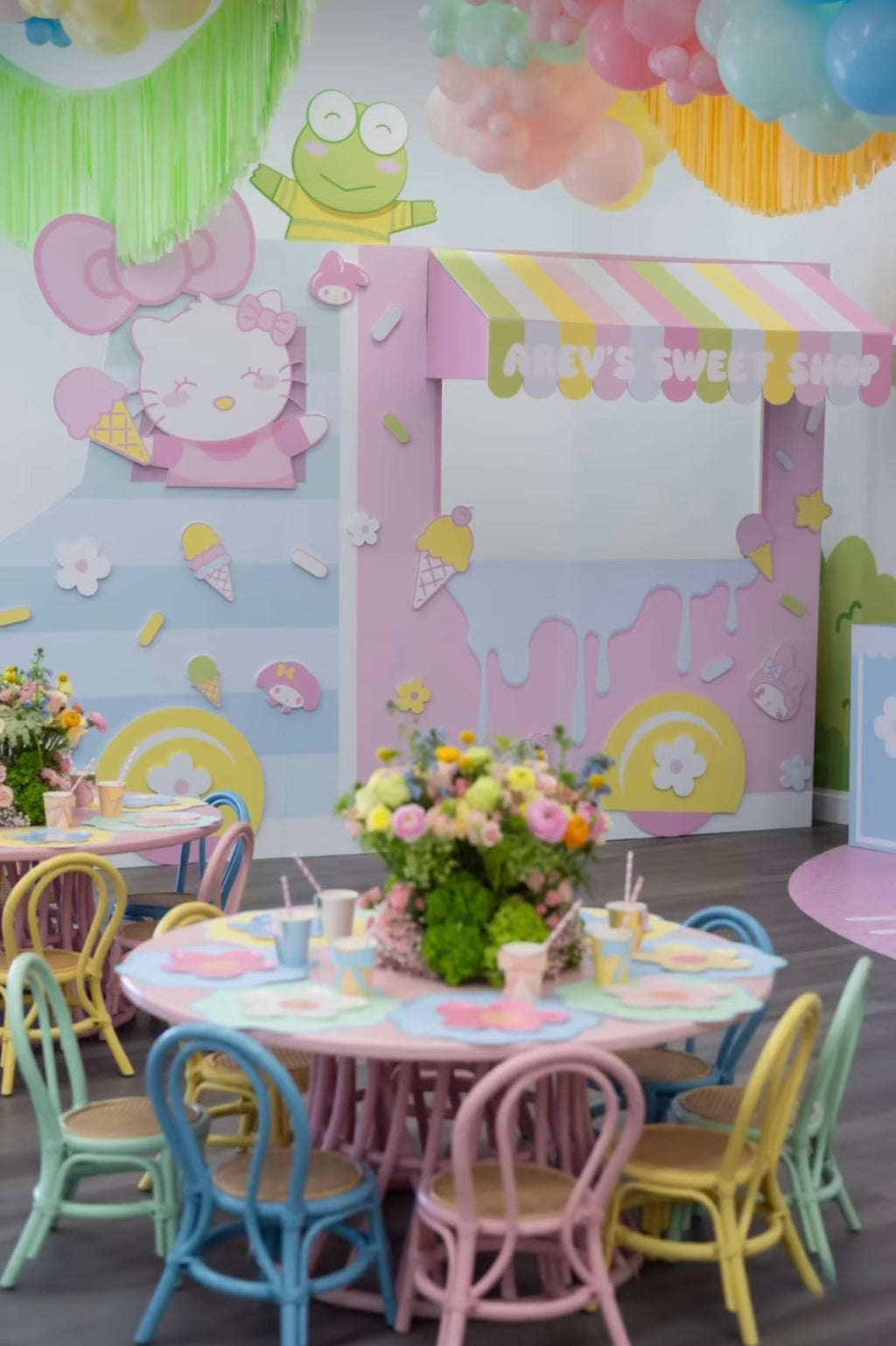 Kids Teal Rattan Chair