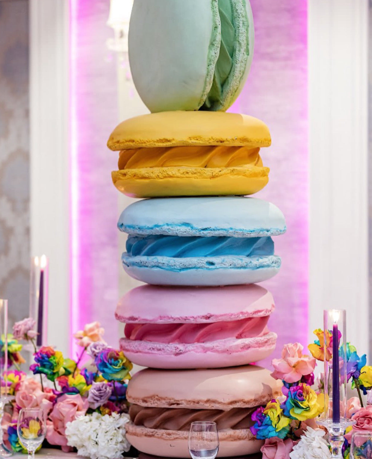 Large Stacked Macarons