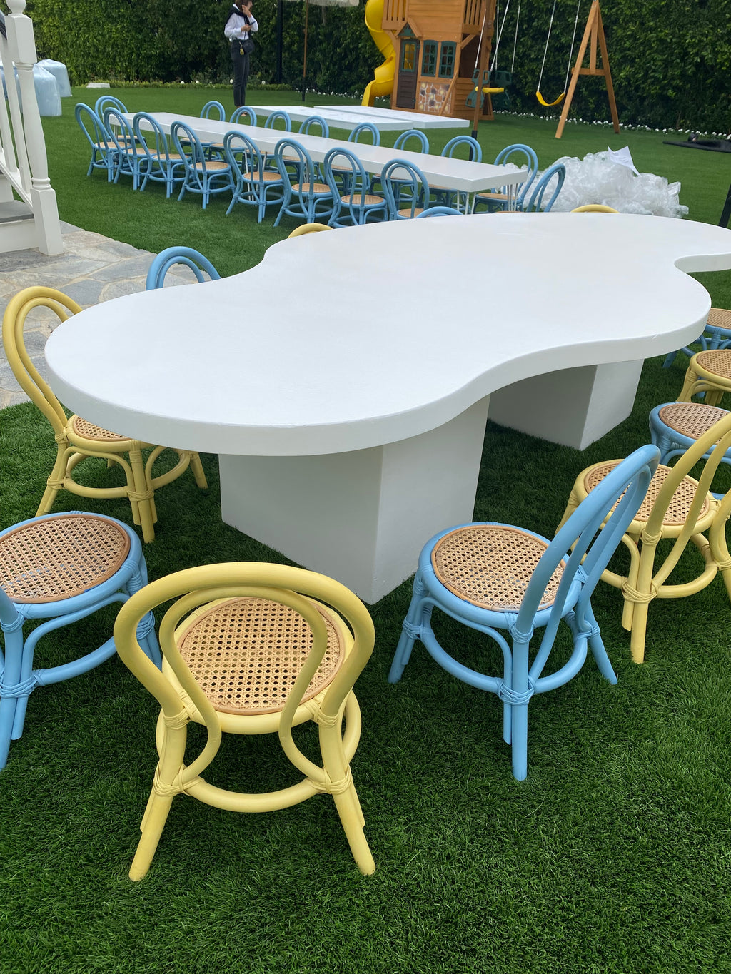 Kids Yellow Rattan Chair