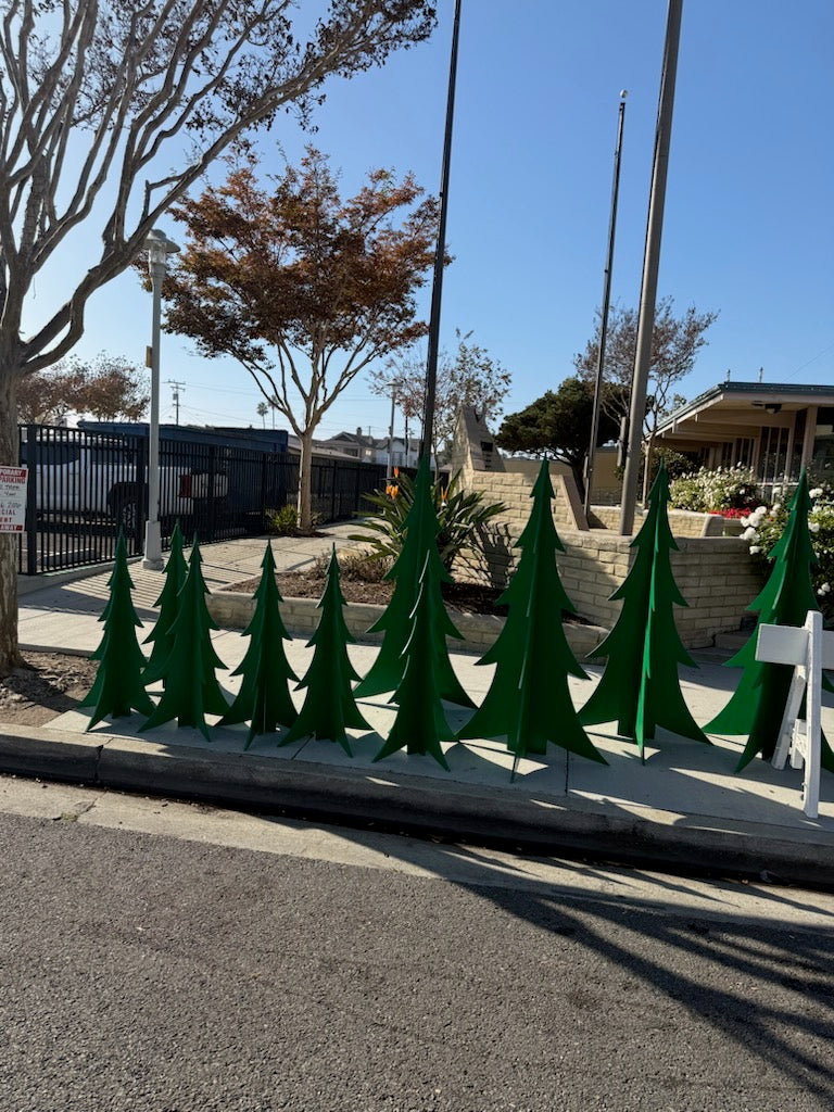 6 Foot Green Christmas Wood Tree