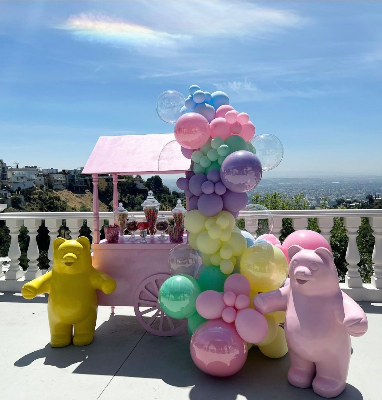 Light Pink Dessert Cart