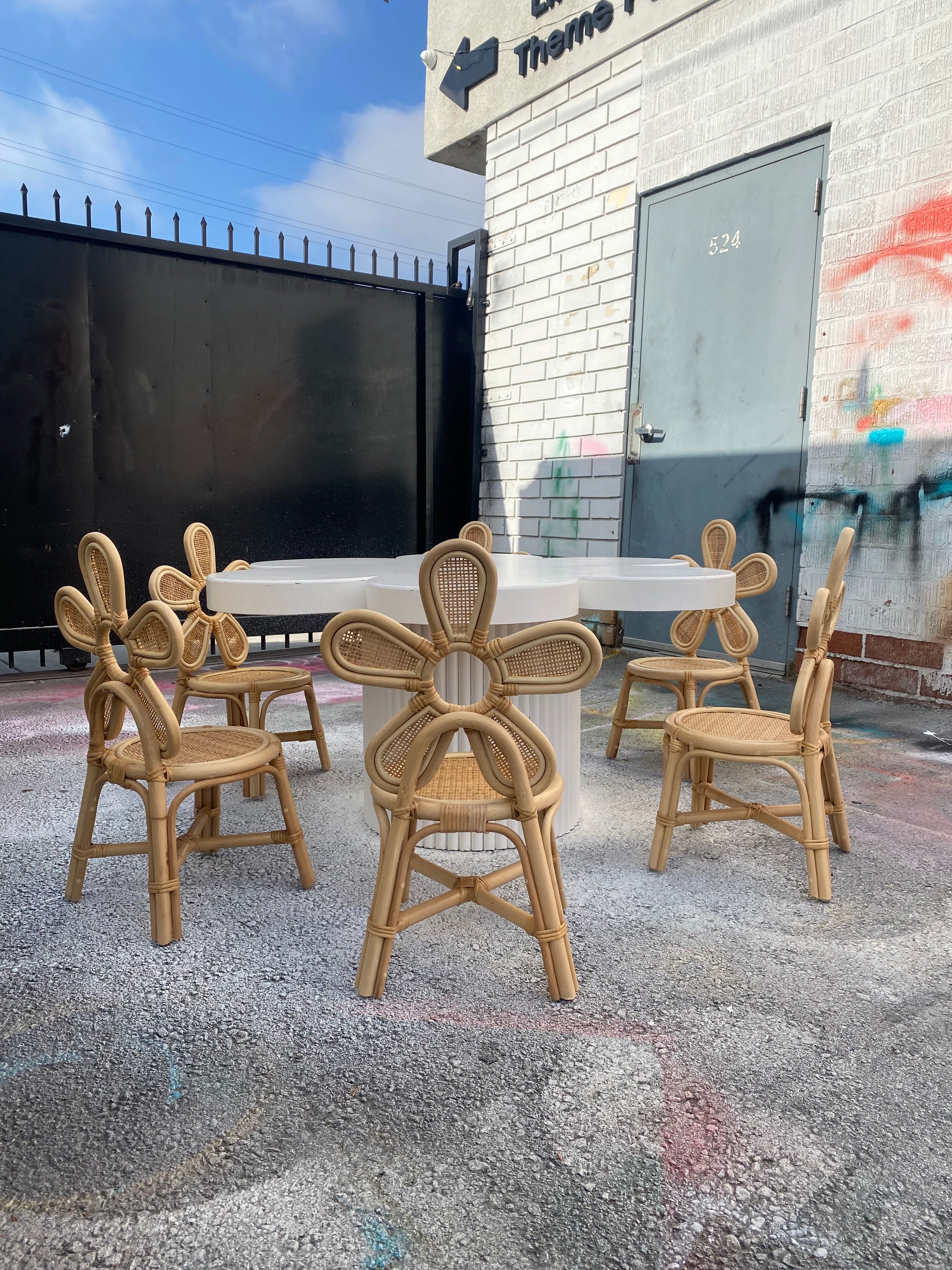 Kids White Flower Table