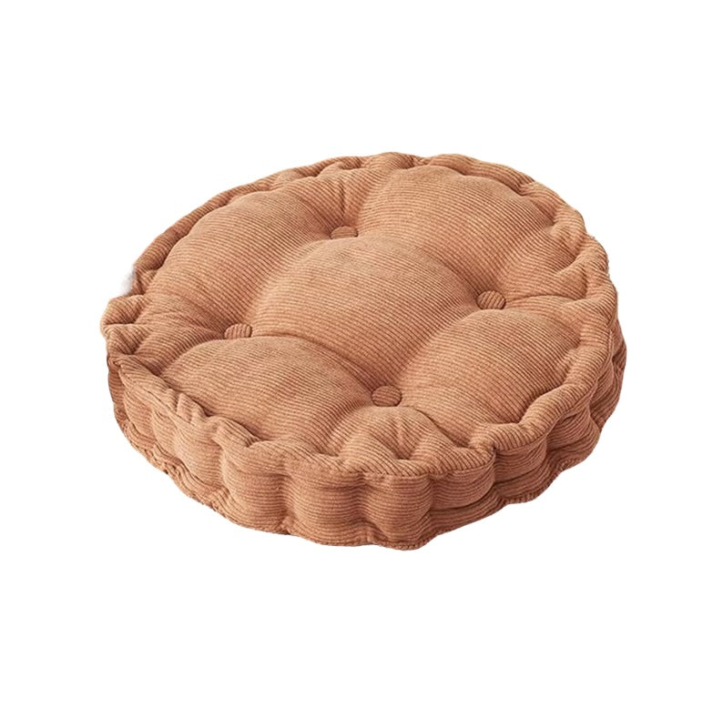 Brown Round Seat Cushion