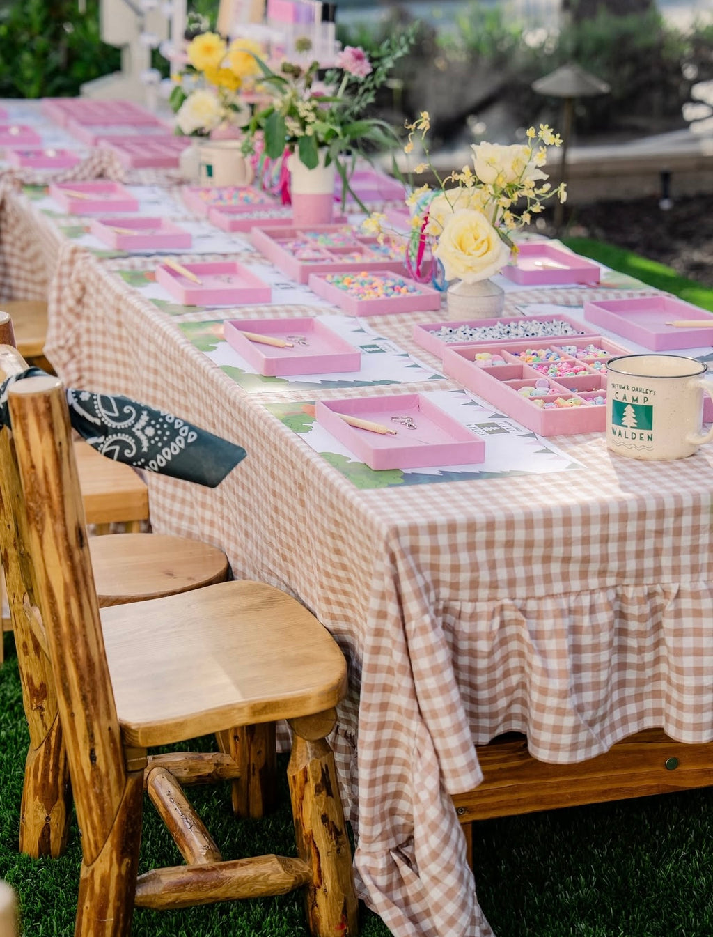 Kids Brown Wood Sticks Chair