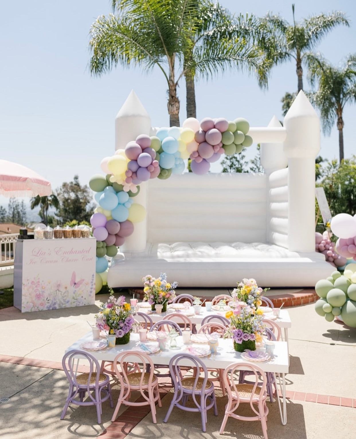 Kids Light Pink Rattan Chair