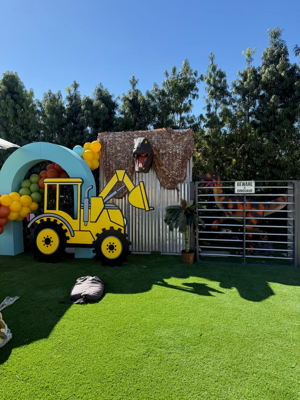 Construction Truck Wood Cut Out Standee
