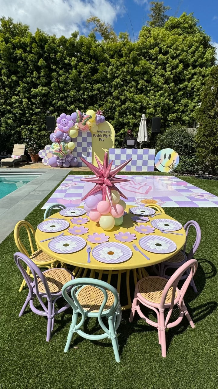 Kids Yellow Rattan Chair