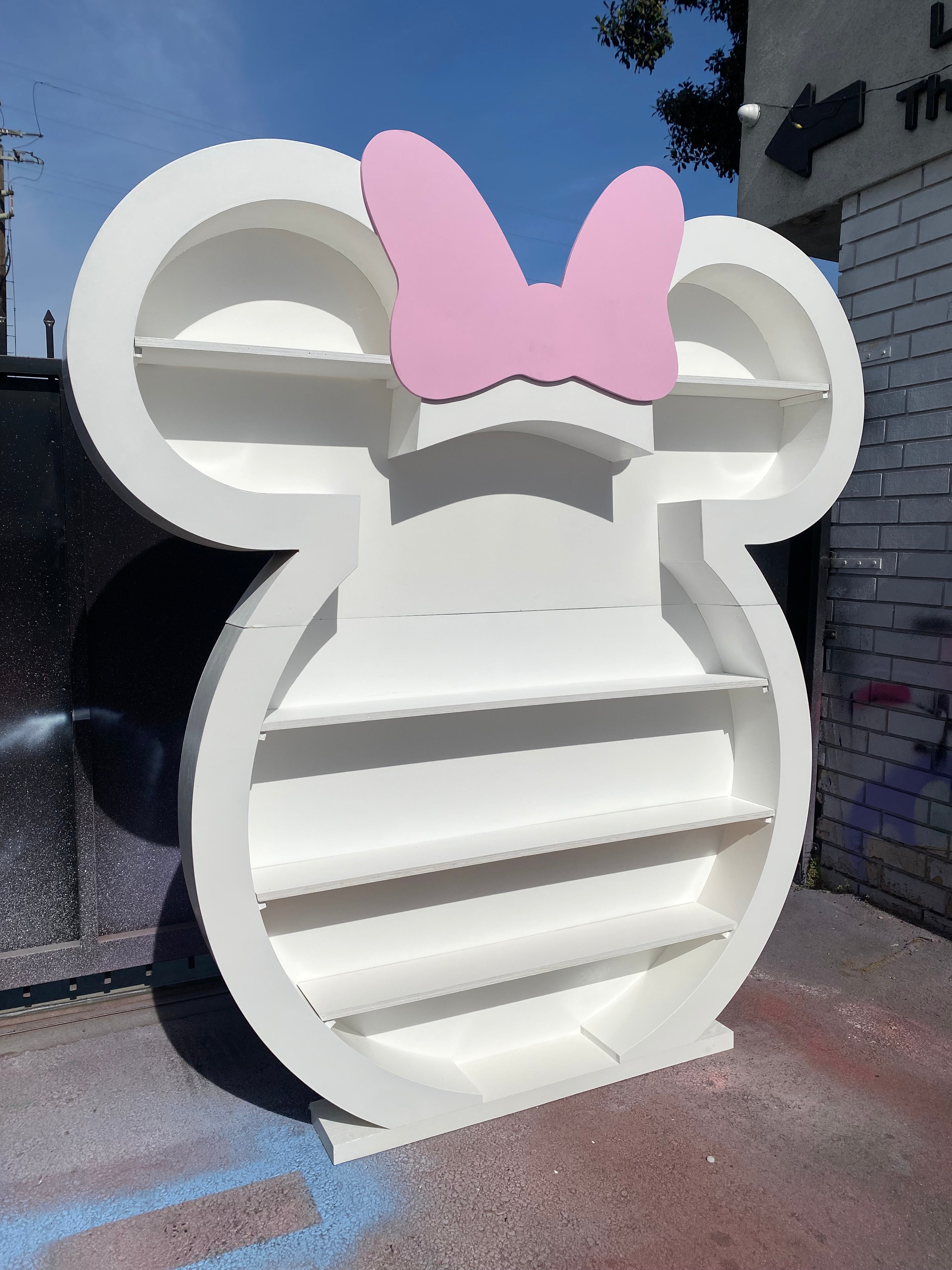 3D Minnie Mouse Shelf Display Wall